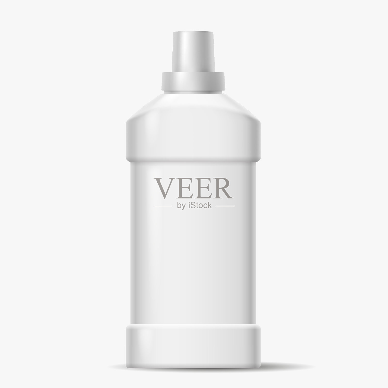 空白瓶洗涤剂与帽子现实的插图插画图片素材