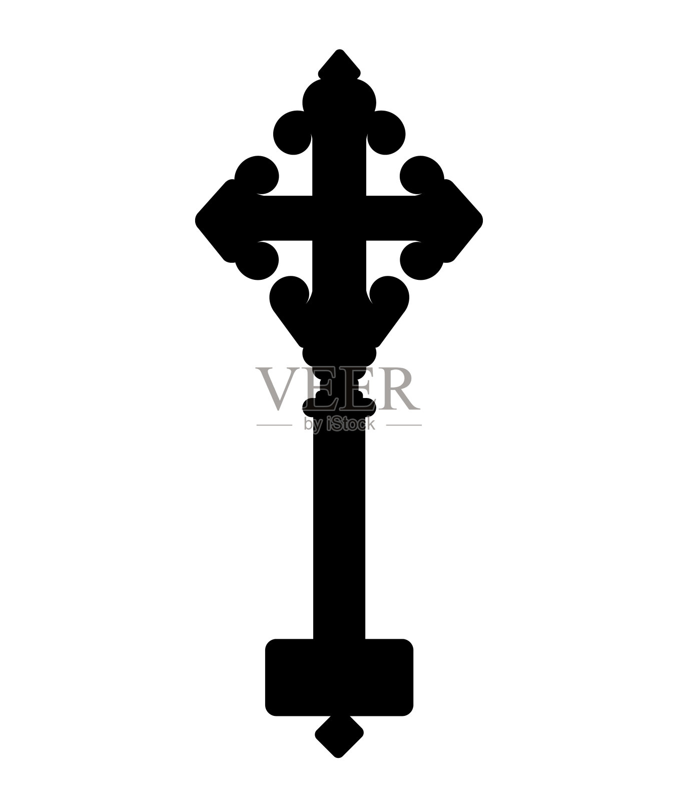 罕见的基督教十字架，埃塞俄比亚基督教教堂，罕见的形式。插画图片素材