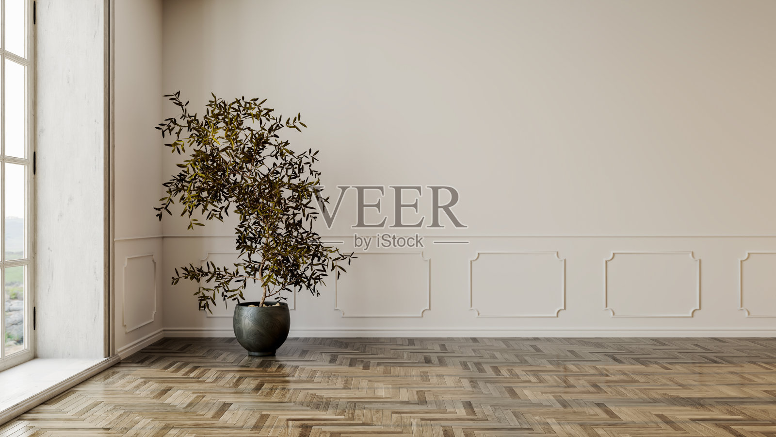 大型豪华现代明亮内饰客厅模型插图3D渲染图像照片摄影图片