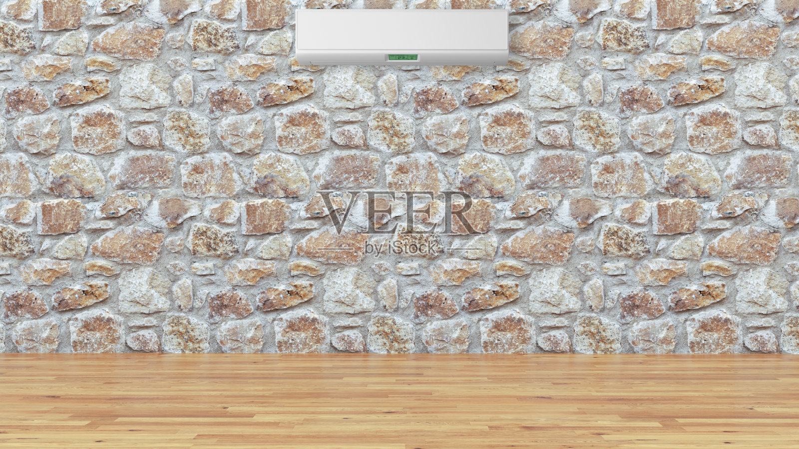 大型豪华现代明亮内饰客厅与空调样机插图3D渲染照片摄影图片