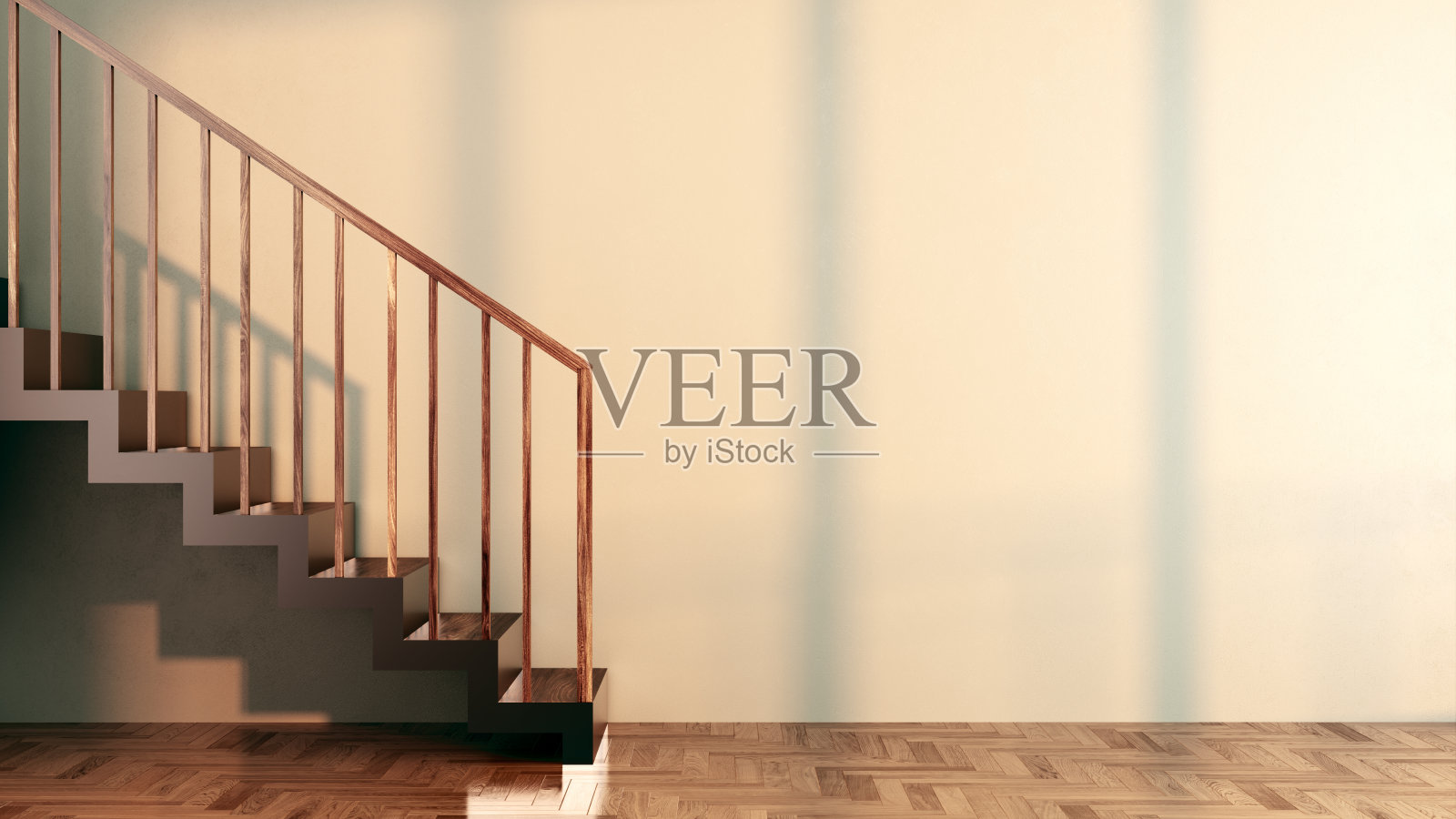 大型豪华现代明亮内饰客厅模型插图3D渲染图像照片摄影图片