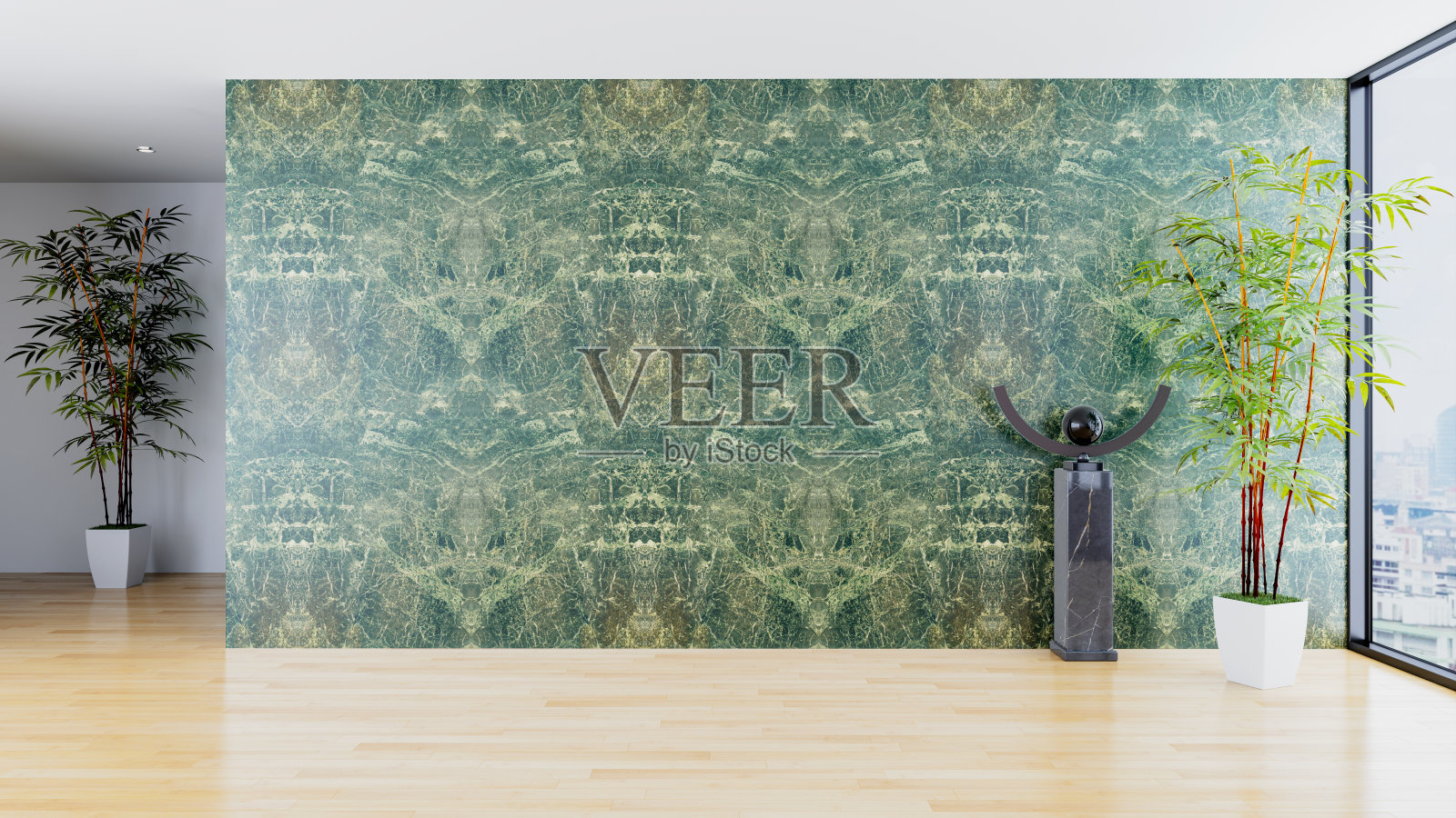 大型豪华现代明亮内饰客厅模型插图3D渲染图像照片摄影图片