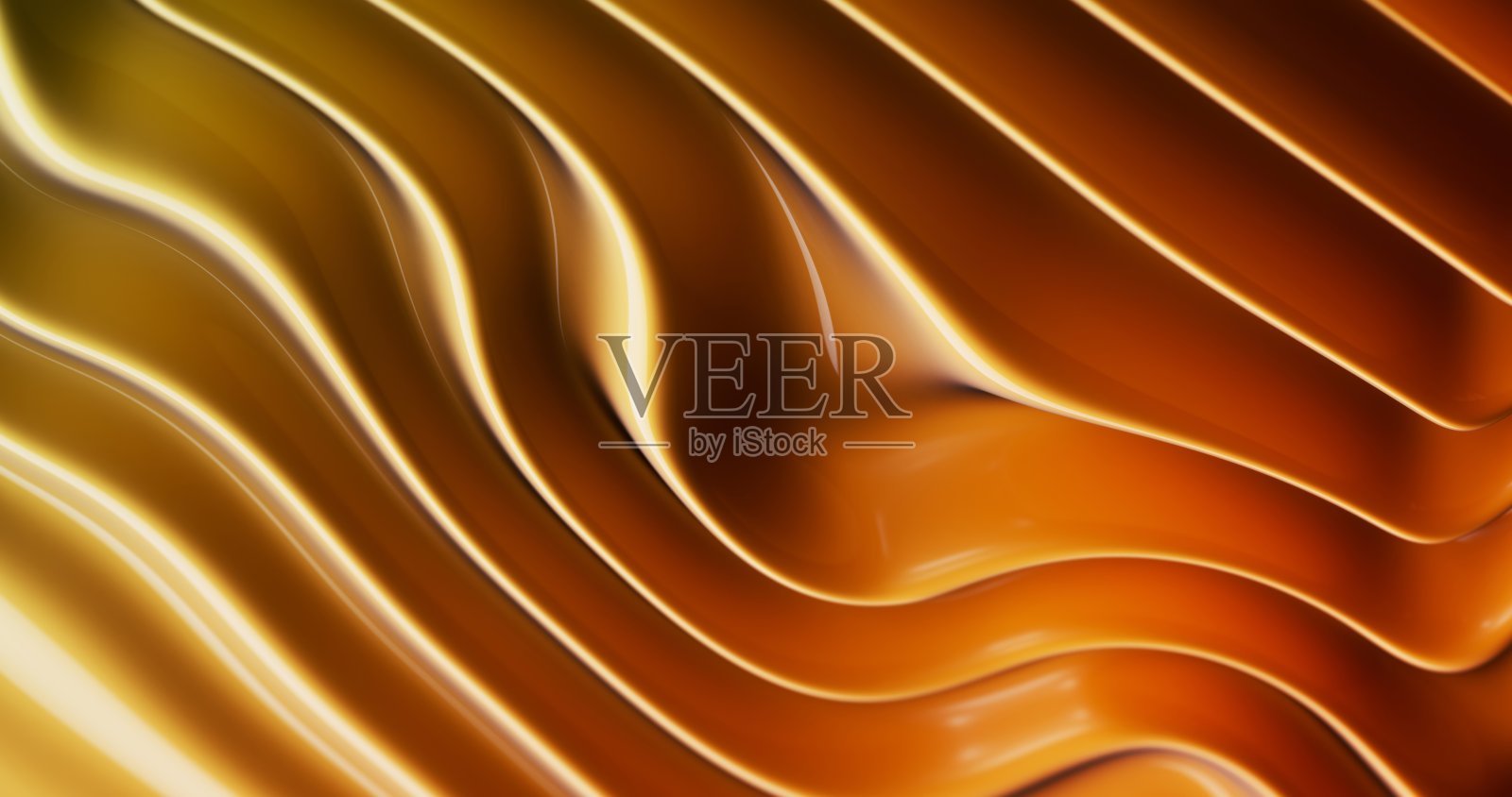 闪闪发光的金色塑料波浪和谐地交织在一起照片摄影图片