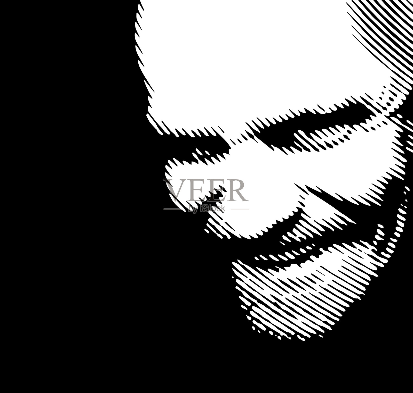 男人给你一个恶魔般的笑容，呈现在高对比度的黑白与强烈的圆形半色调屏幕照片摄影图片