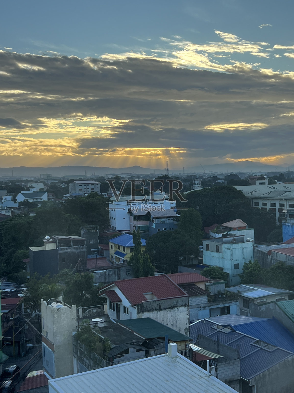 菲律宾马尼拉的日出时间照片摄影图片