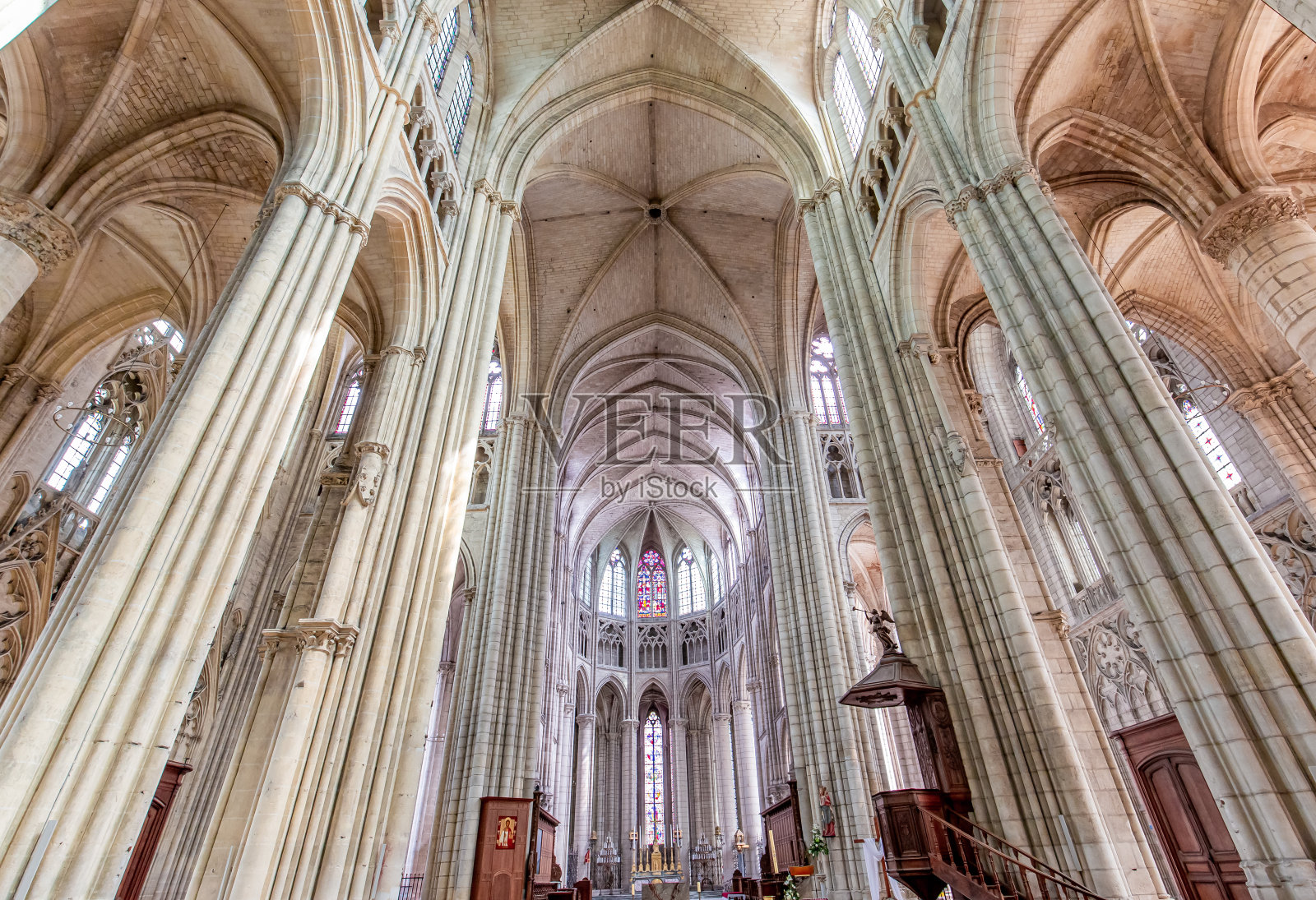 圣艾蒂安大教堂,莫,法国照片摄影图片