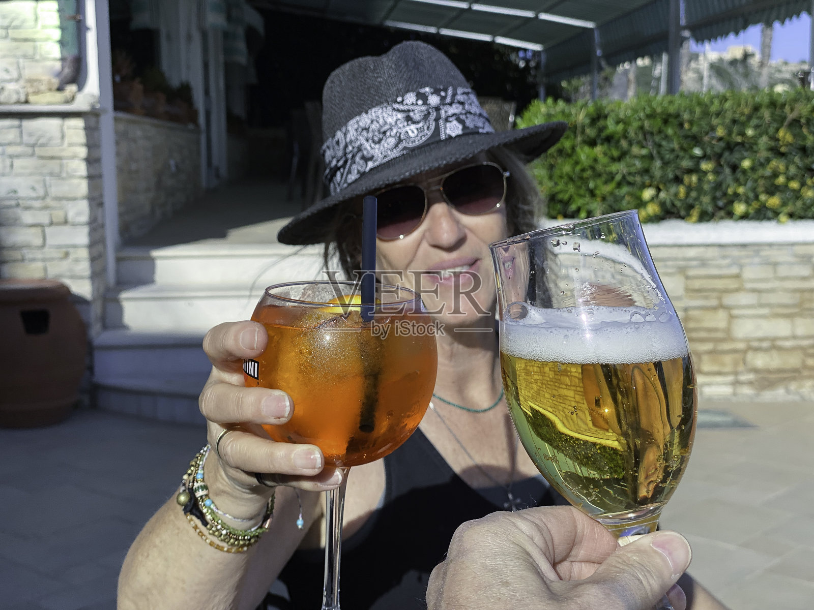 透视中的意大利吐司照片摄影图片