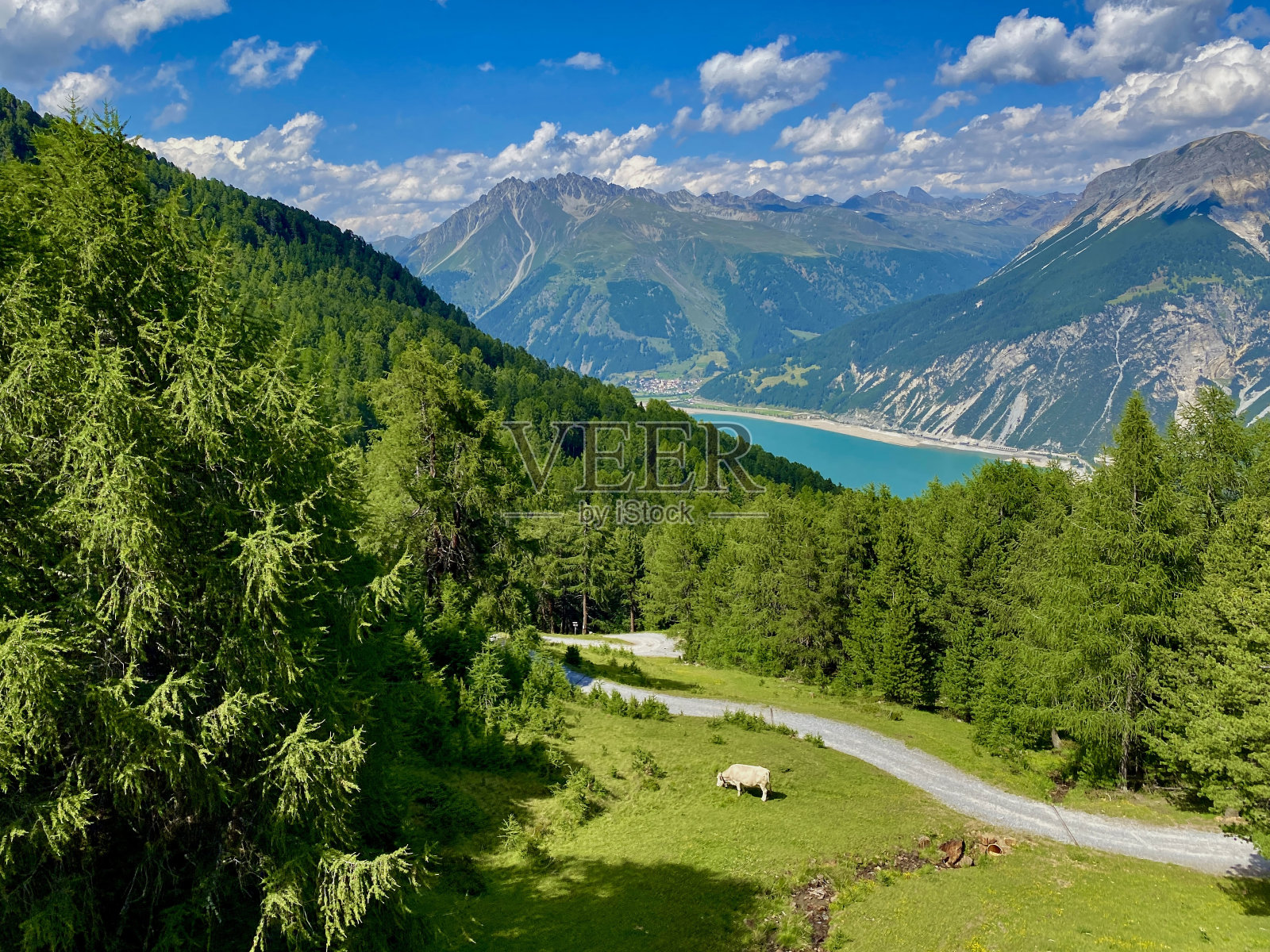 南蒂罗尔的维诺斯塔山谷照片摄影图片