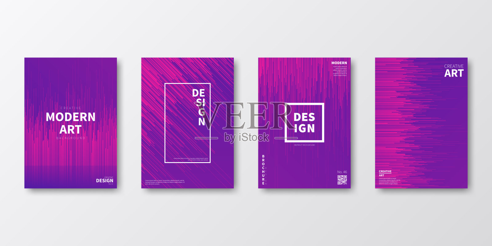 宣传册模板排版，粉色封面设计，商业年报，传单，杂志插画图片素材