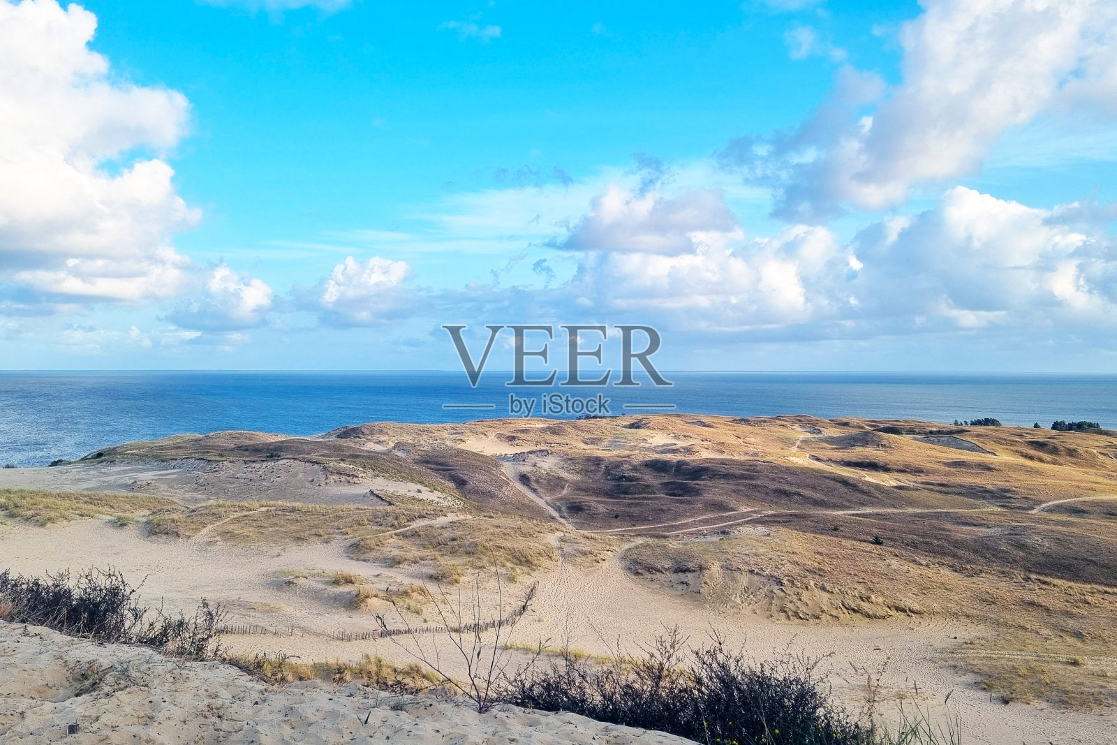 从山顶上看海洋照片摄影图片