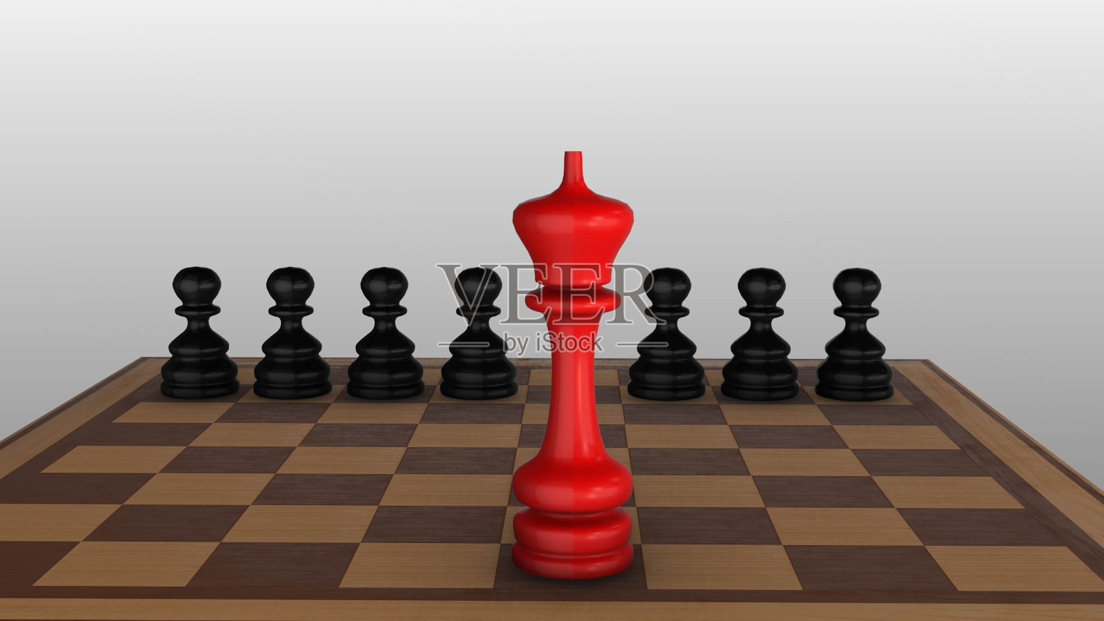 棋局中的独特性和领导力的概念照片摄影图片