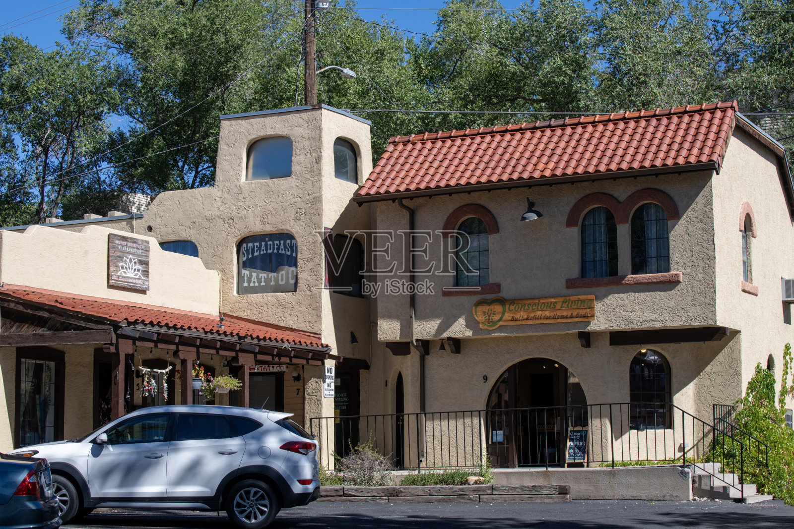 老科罗拉多城的商店照片摄影图片