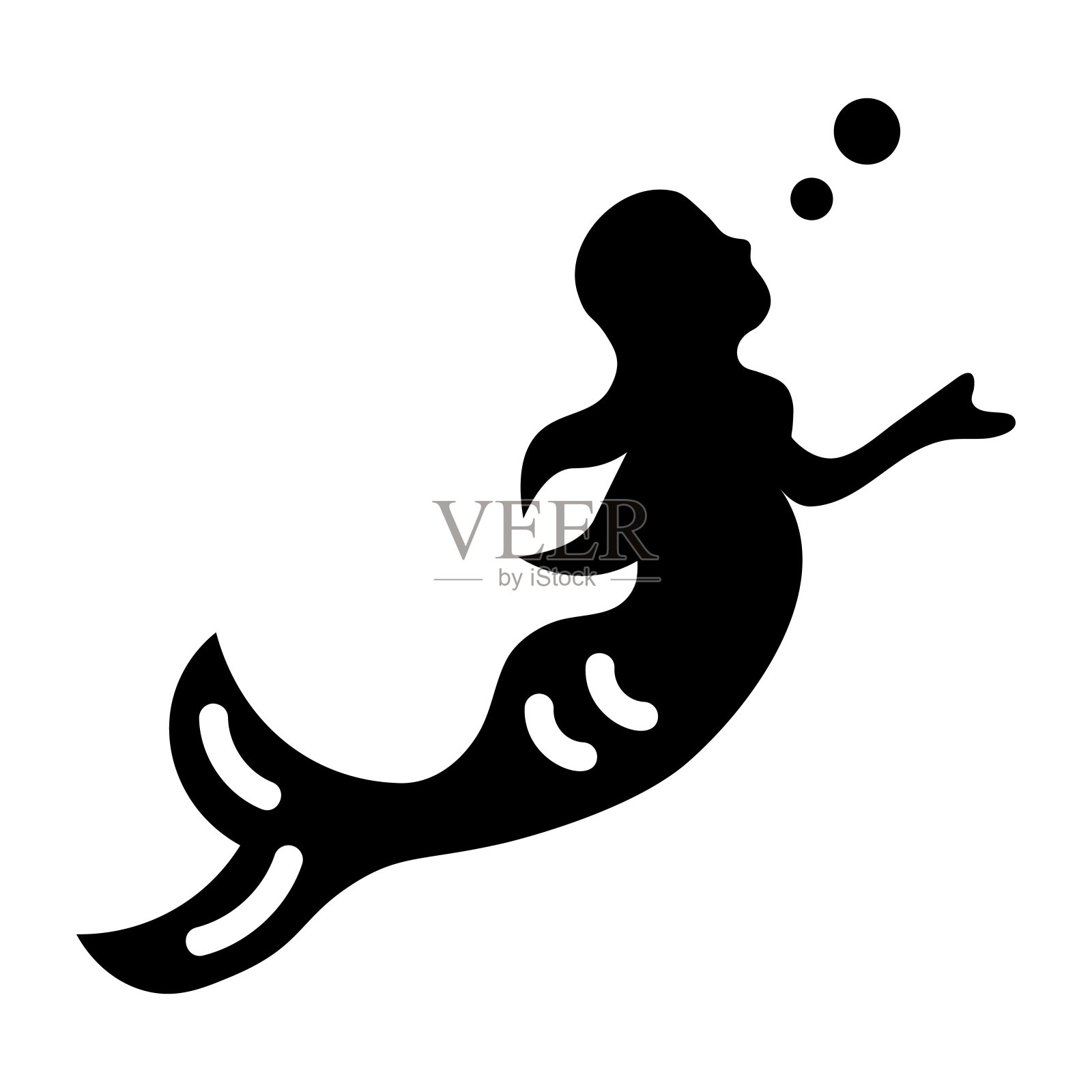 海洋女神插画图片素材