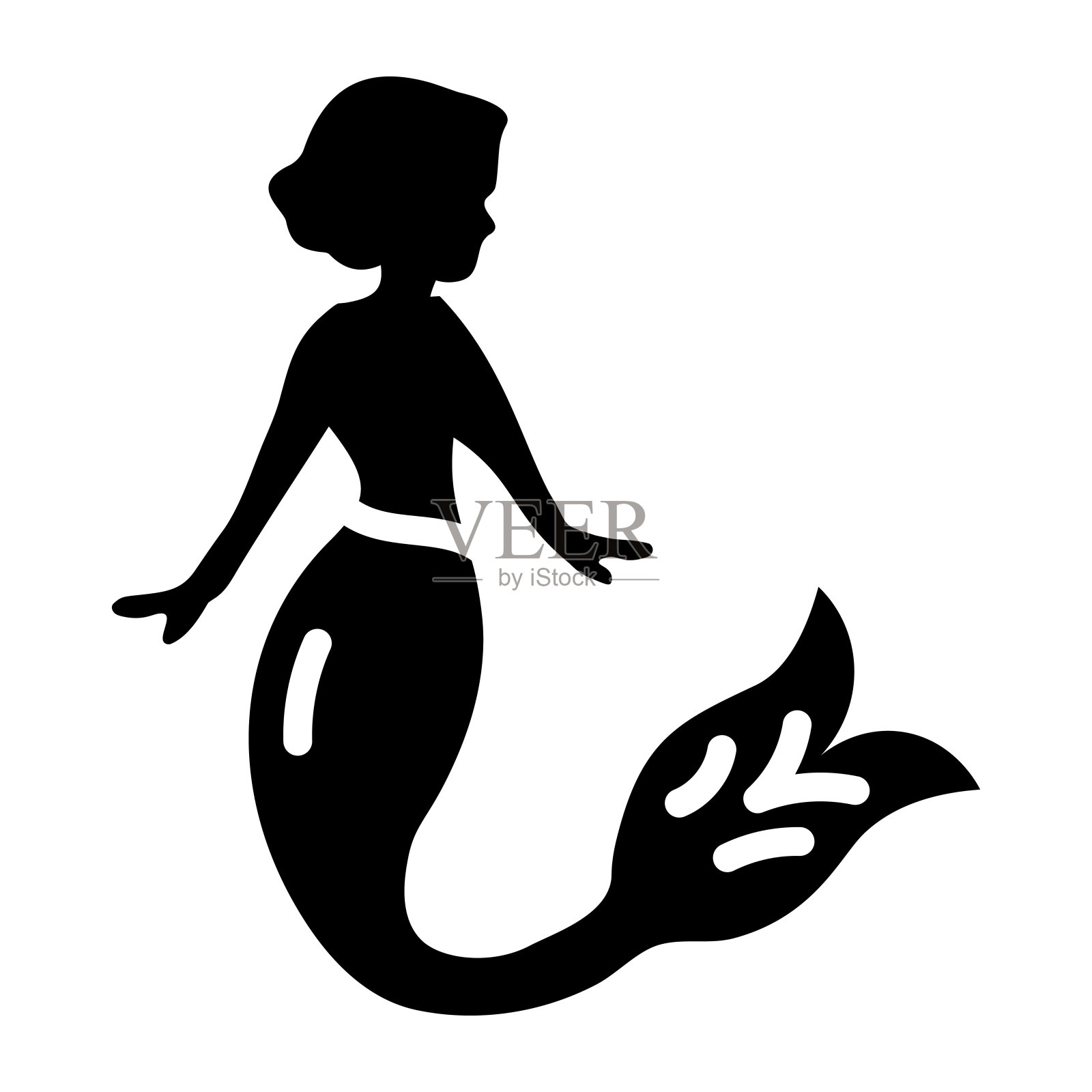 迷人的女士插画图片素材