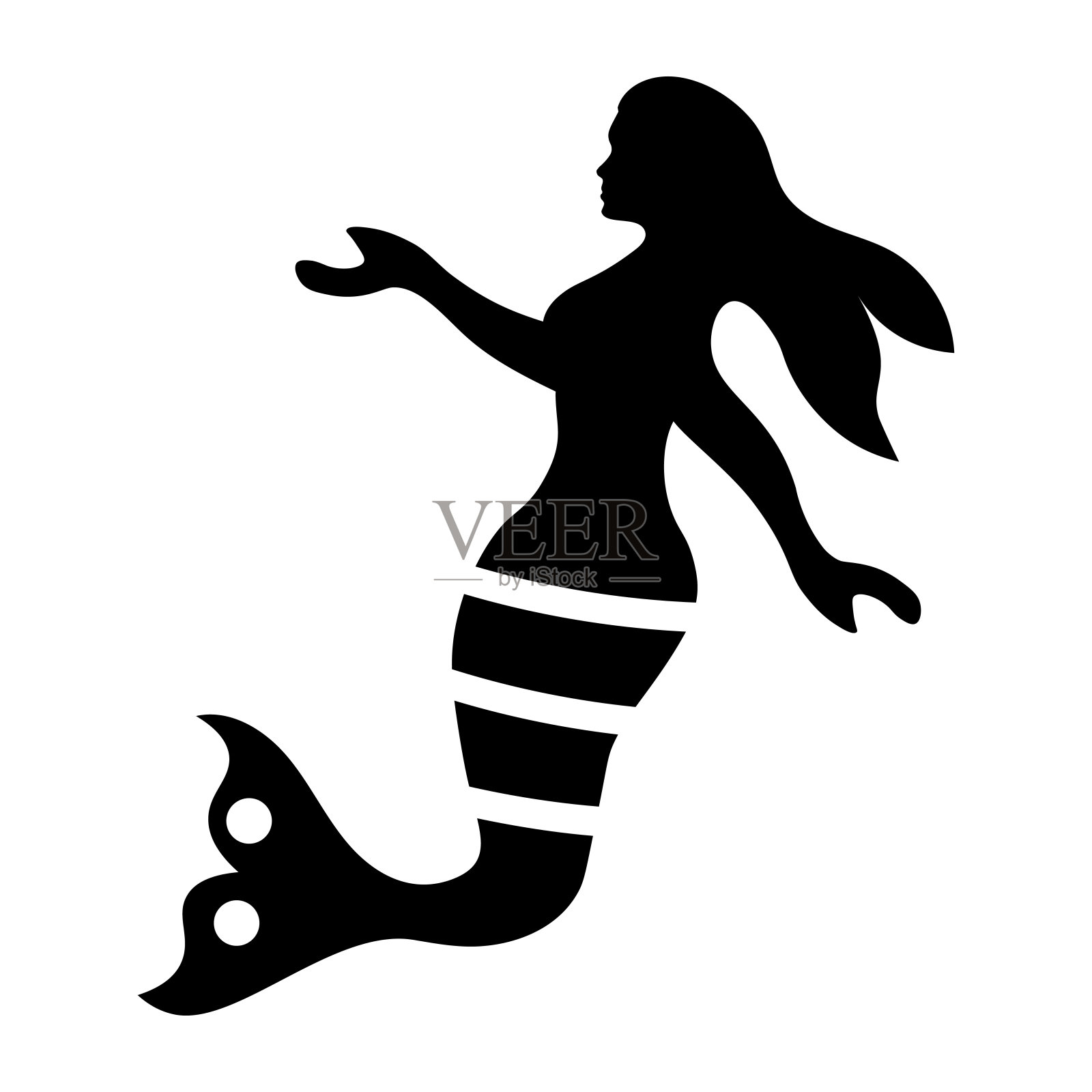 迷人的女人插画图片素材