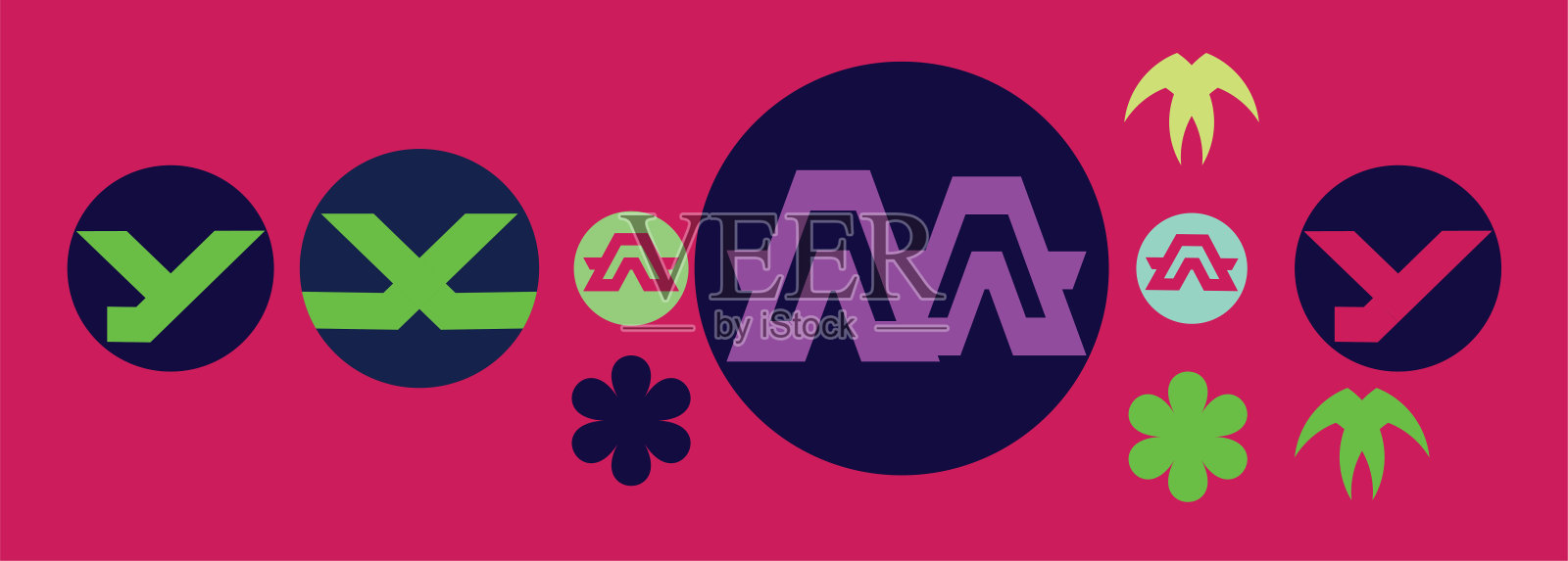 抽象几何形状的背景。矢量图插画图片素材