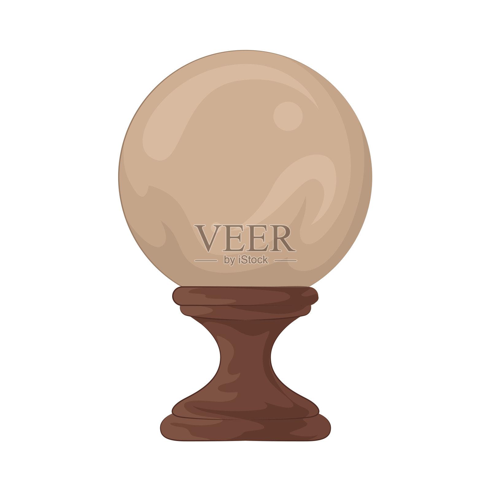 水晶球插画图片素材