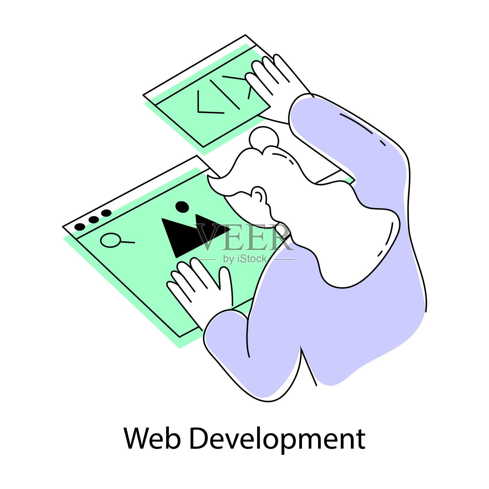 Web开发插画图片素材