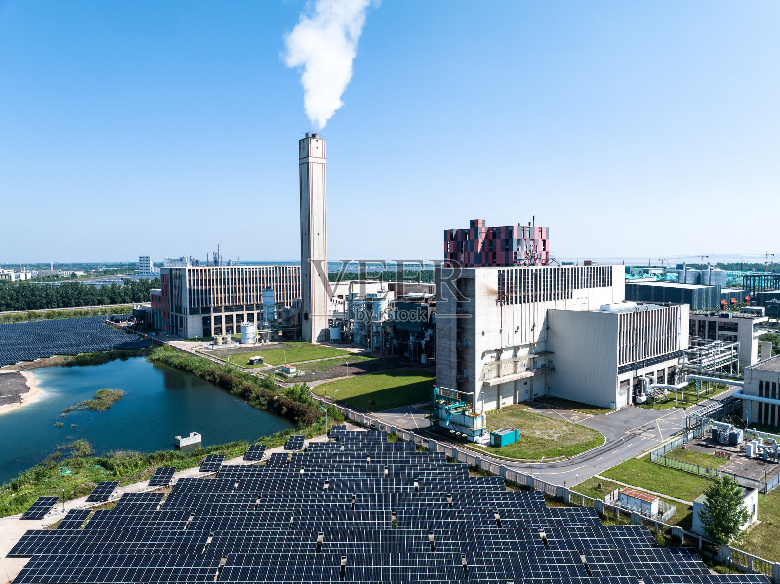 发电站和光伏发电站照片摄影图片