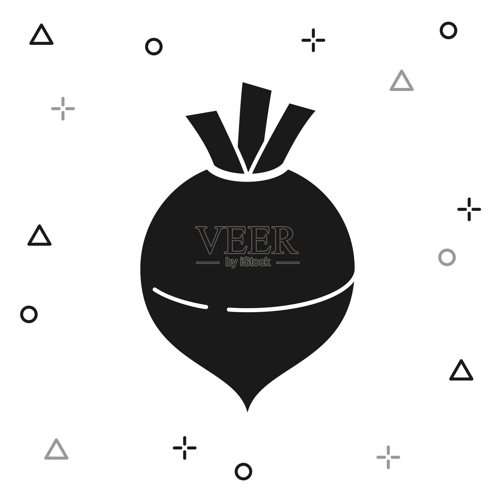 芜菁甘蓝。白色背景图标插画图片素材