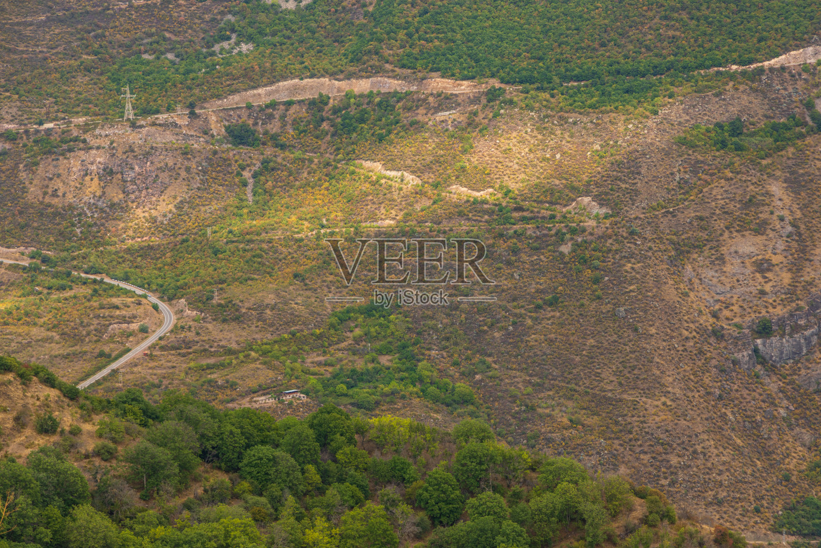高加索山脉的美景。Tatev,亚美尼亚。照片摄影图片