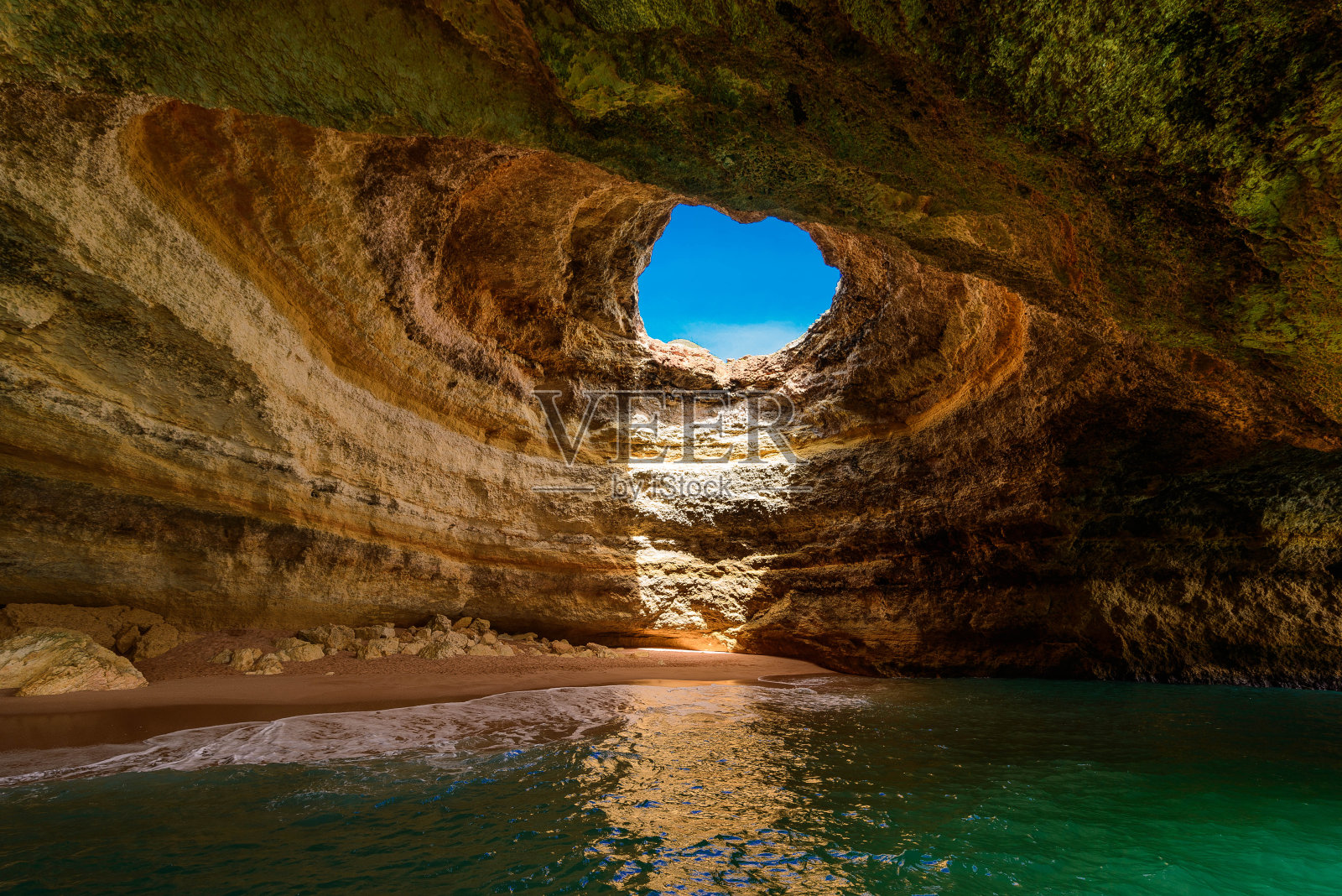 自然天窗:海岸之心照片摄影图片