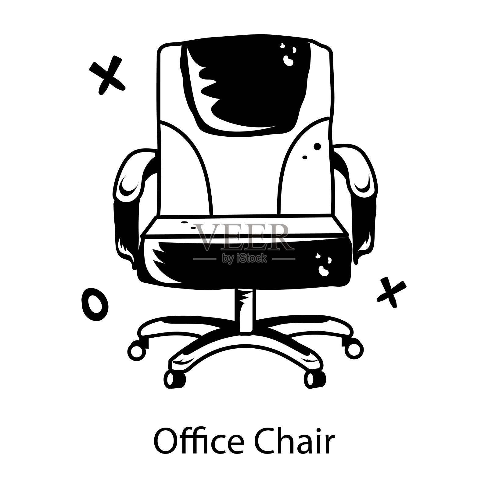 办公椅插画图片素材