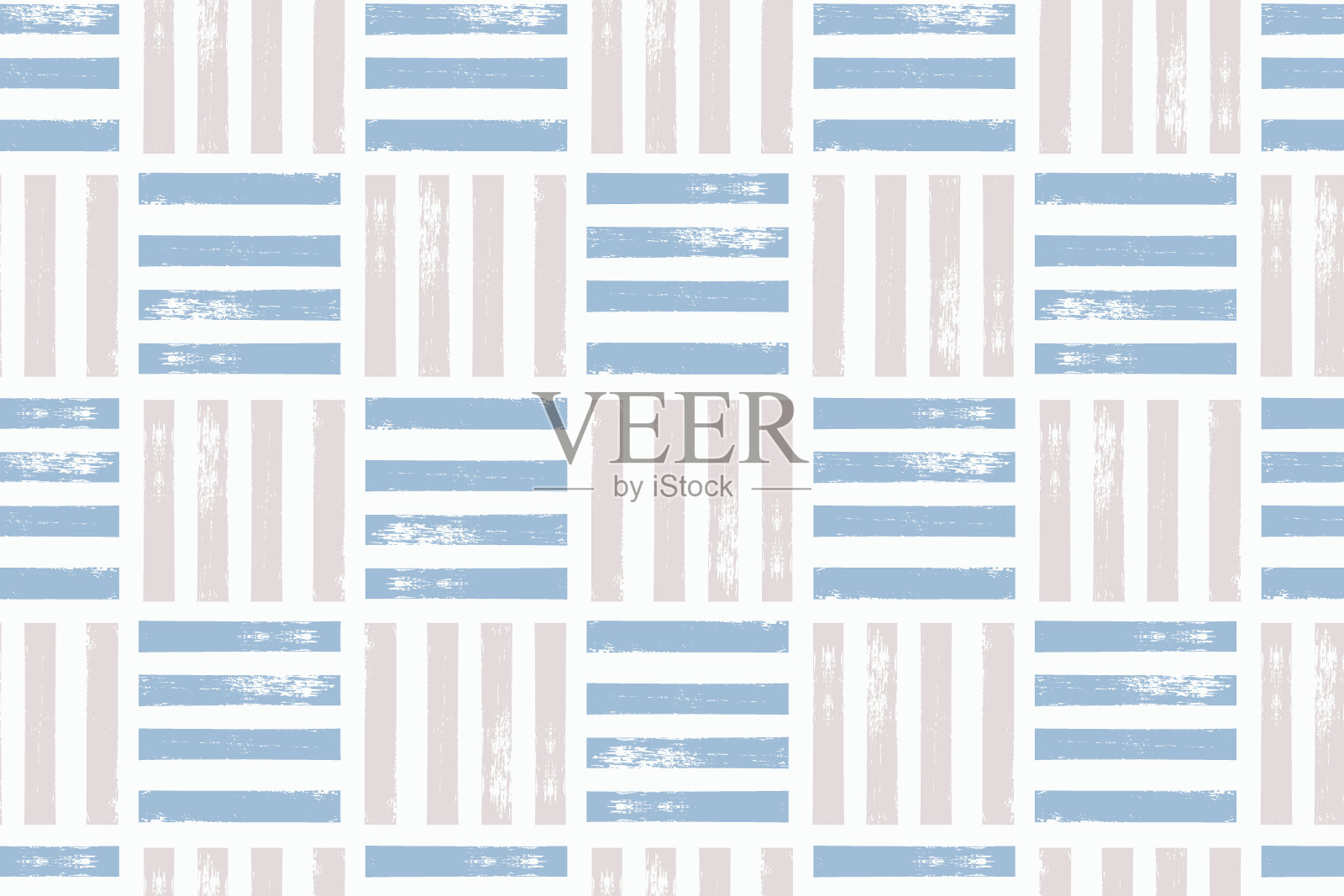 手绘垃圾风格编织无缝图案。矢量柳条纹理。几何简单的印花。美学当代印刷印刷的纺织品，织物，墙纸，包装，剪贴簿和包装插画图片素材