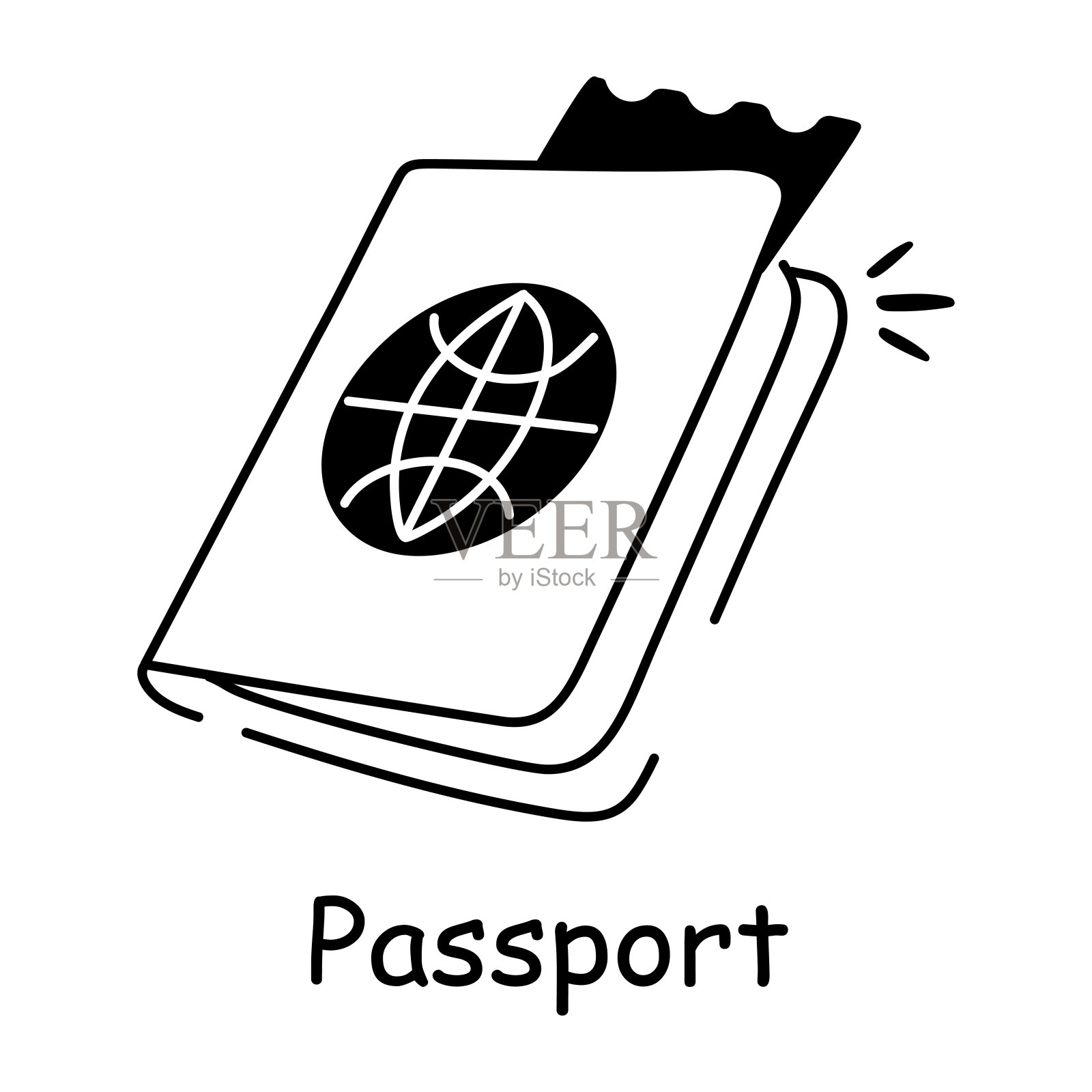 护照插画图片素材