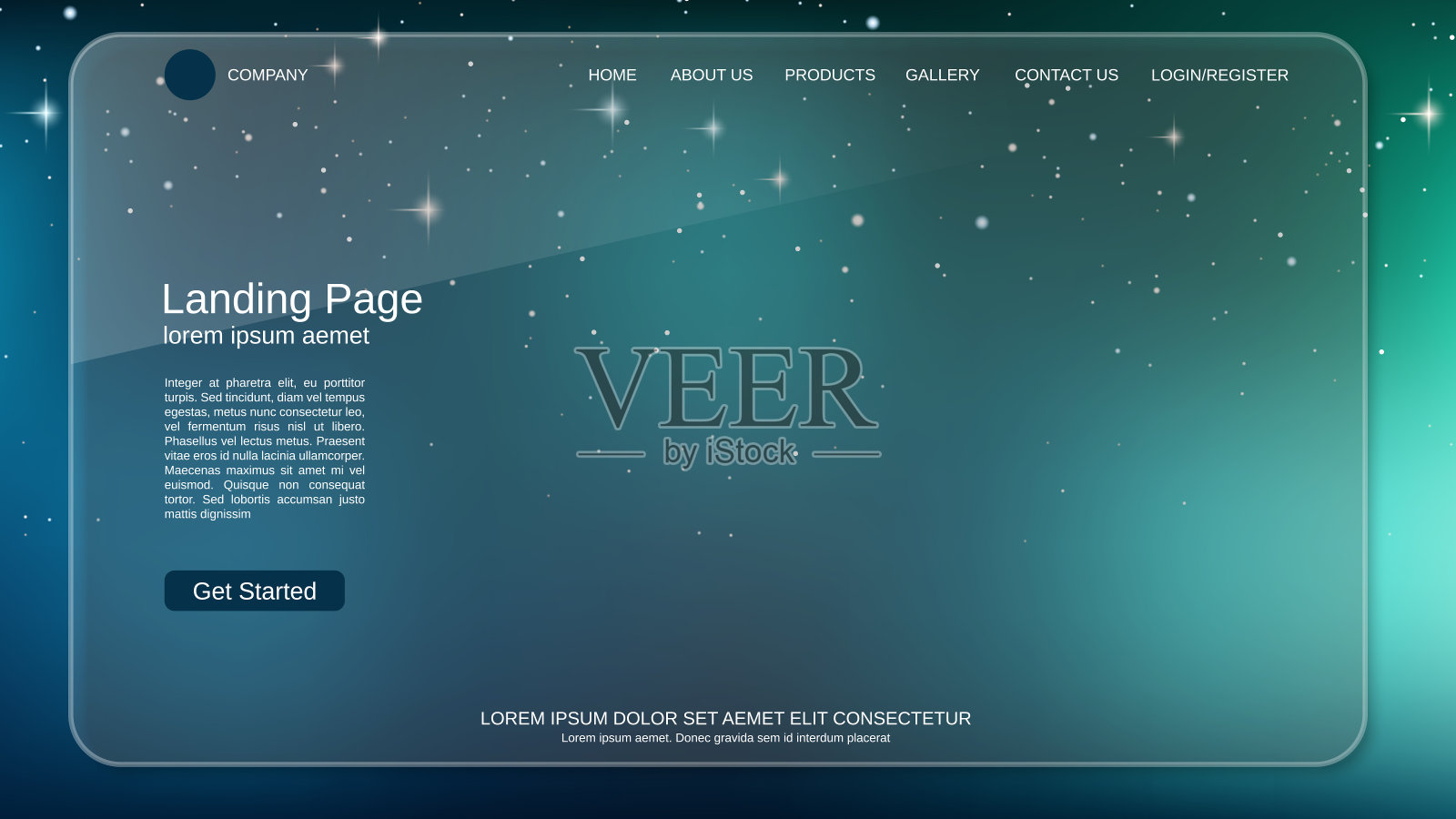 现代时尚的登陆页矢量设计模板插画图片素材