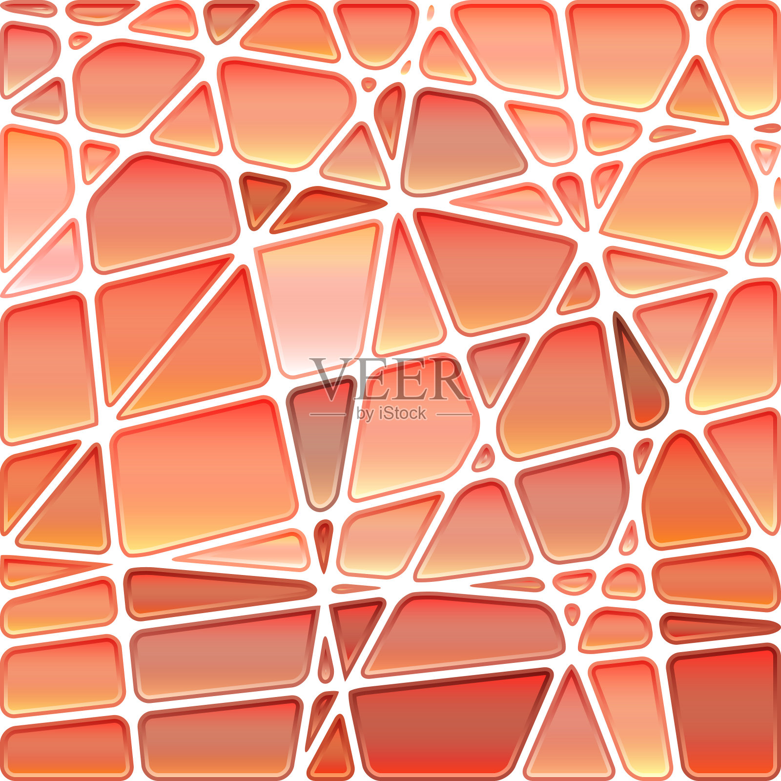 抽象矢量彩色玻璃马赛克背景插画图片素材