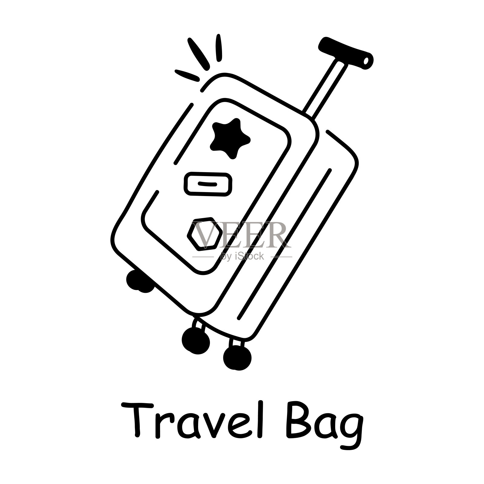 旅行袋插画图片素材