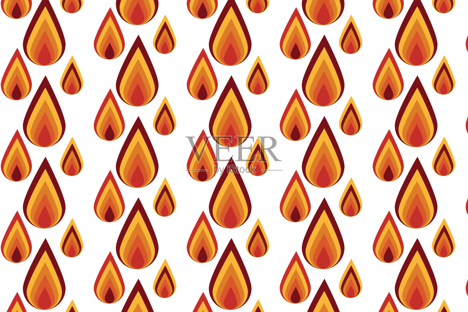 抽象的彩色滴，无缝矢量图案股票插图插画图片素材