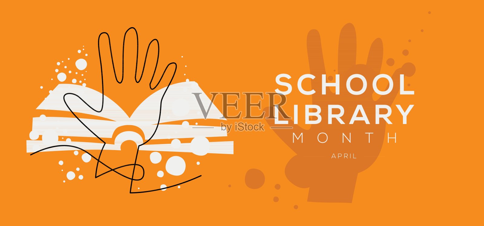 学校图书馆月。插画图片素材