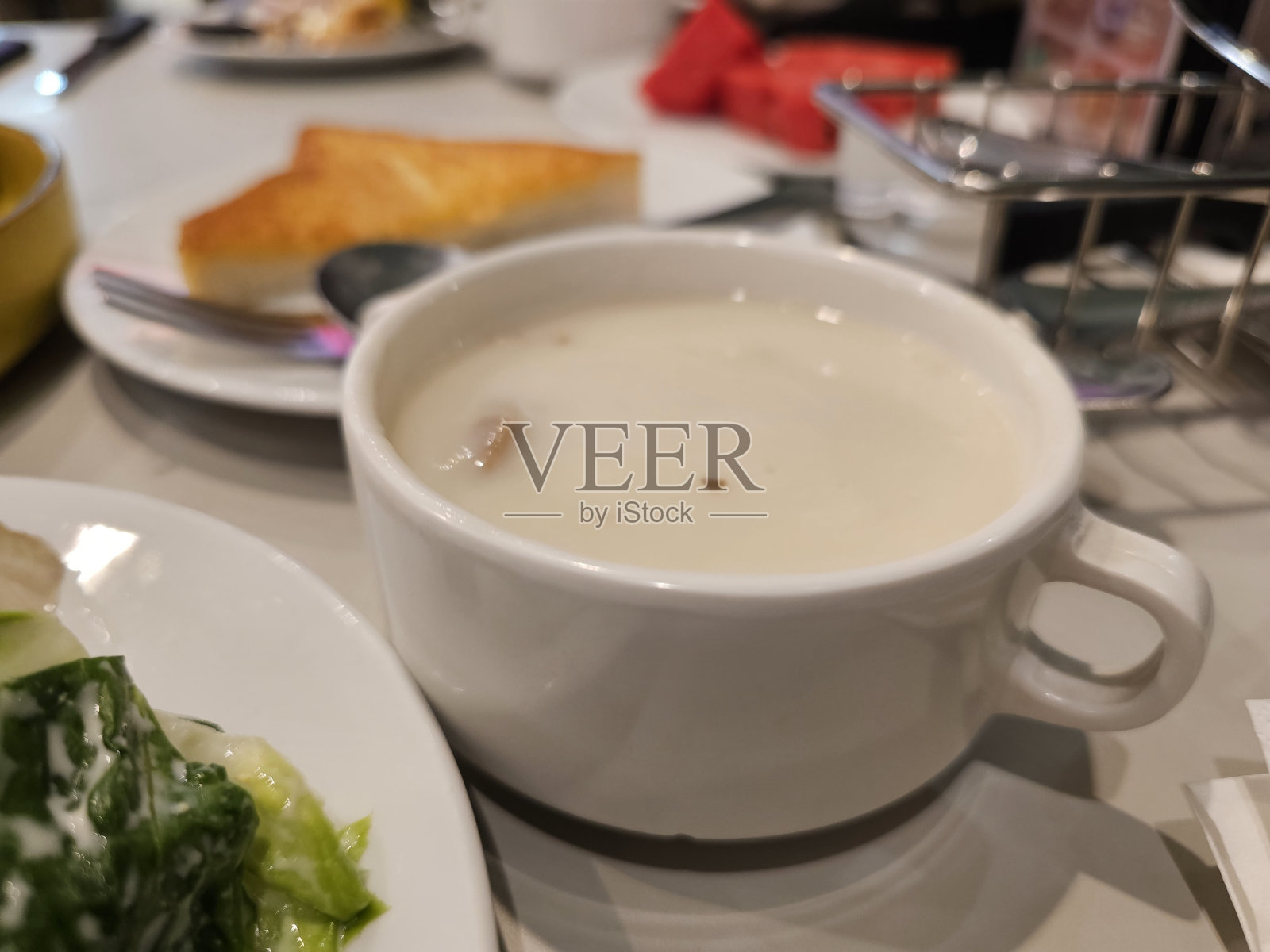 蘑菇汤照片摄影图片