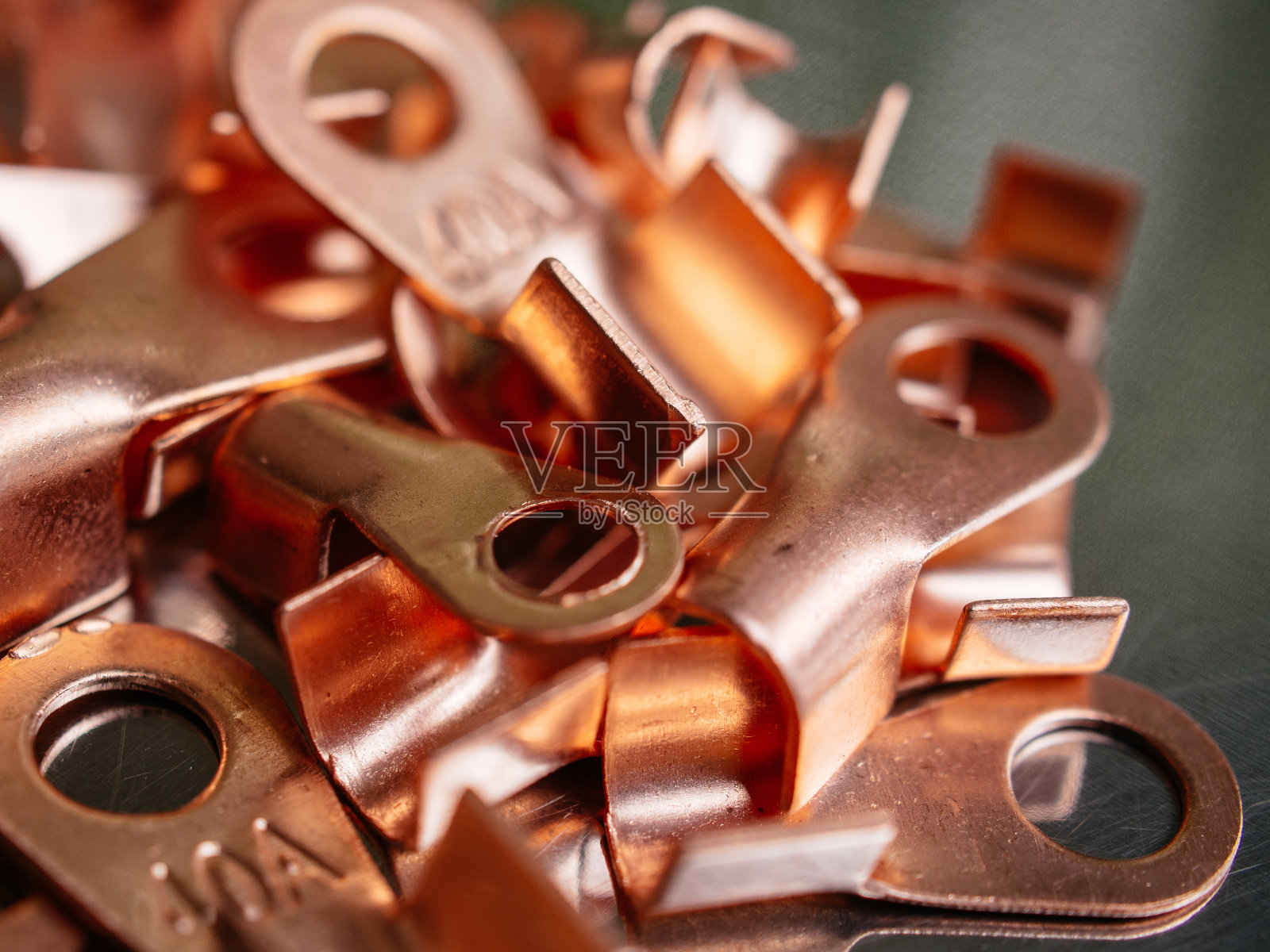 铜线连接器照片摄影图片