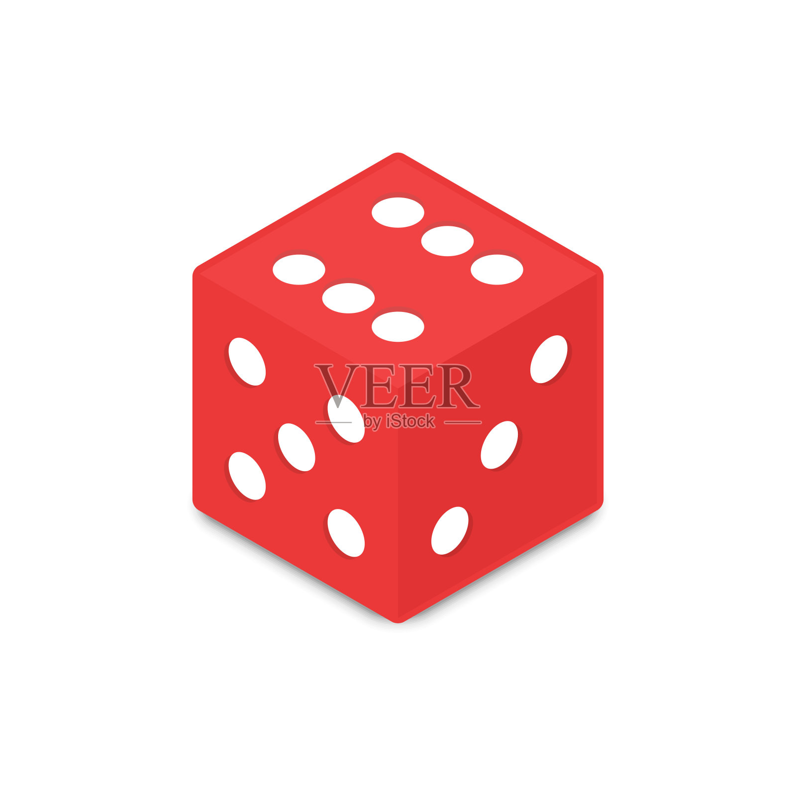 上面写着图标红色。插画图片素材