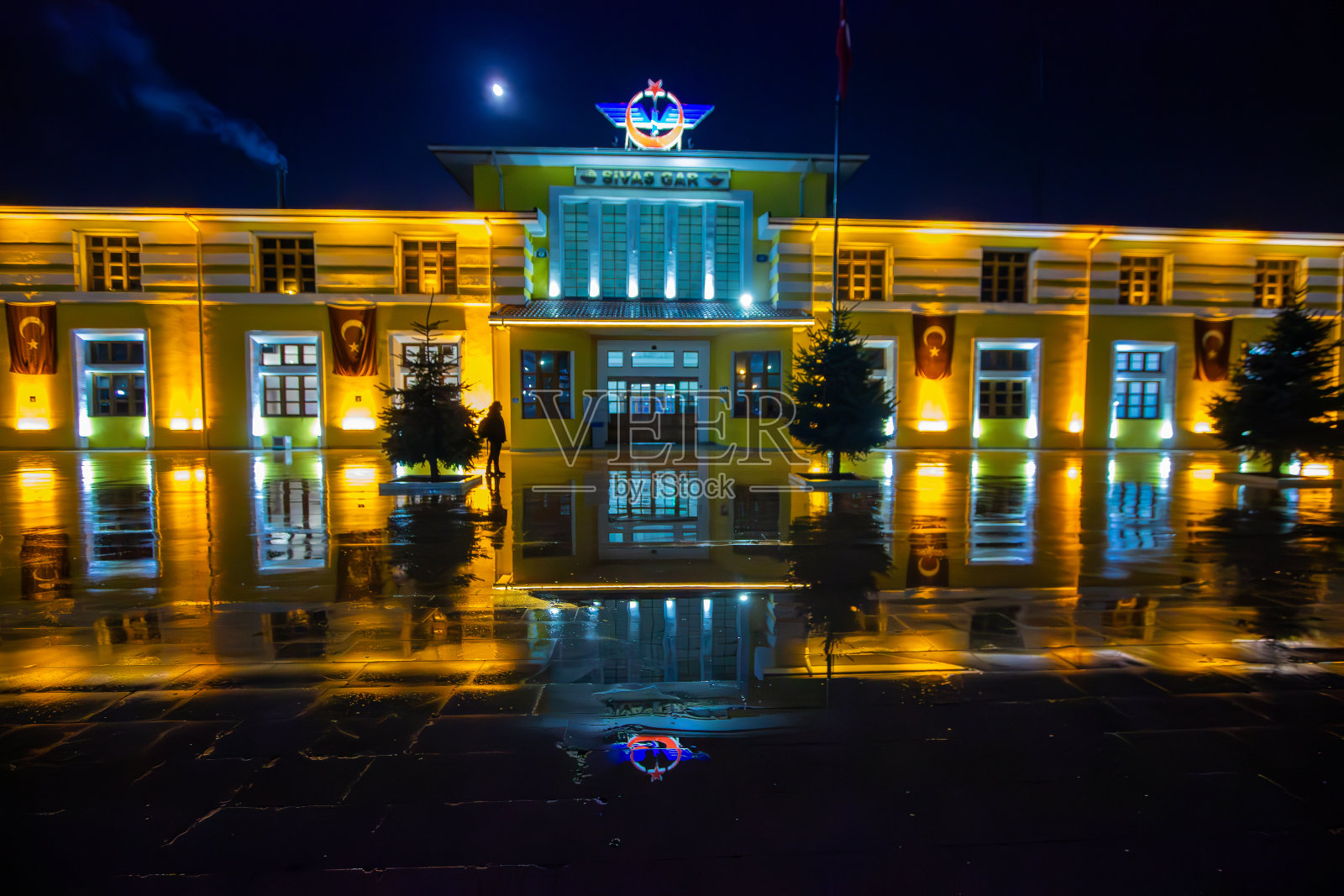 锡瓦斯火车站照片摄影图片