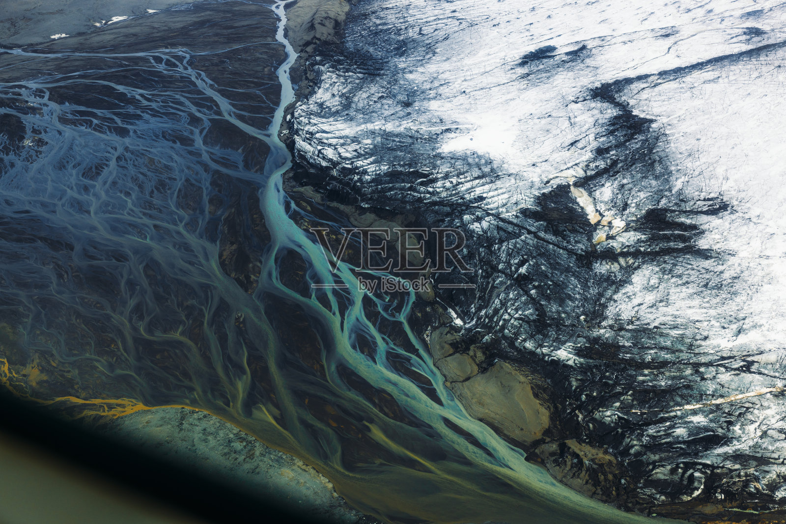 冰岛壮观的空中景观照片摄影图片