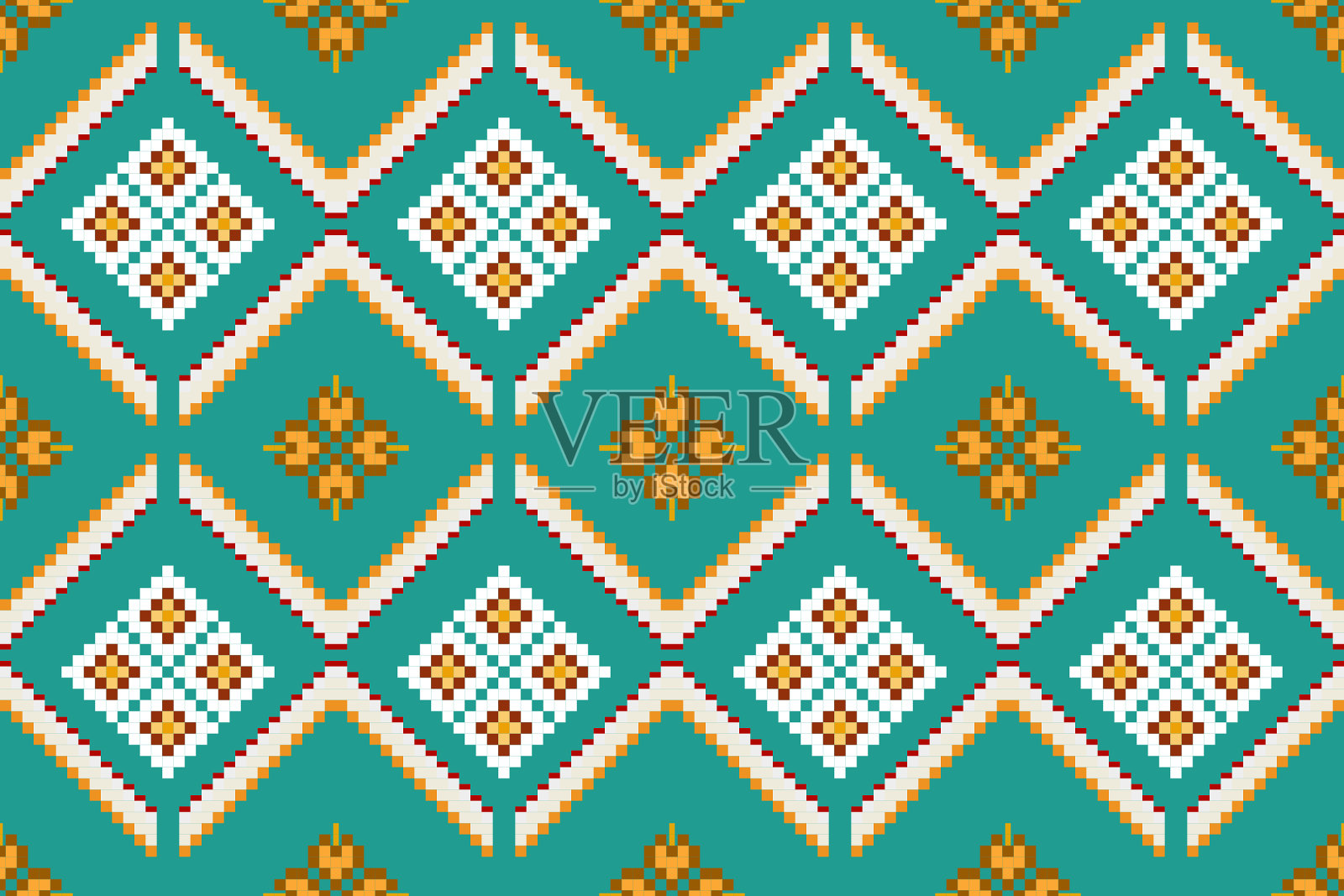 像素织物图案民族东方图案传统设计服装面料纺织品非洲印度尼西亚印第安拉丁美洲无缝图案织物印花布服装地毯窗帘纱笼插画图片素材