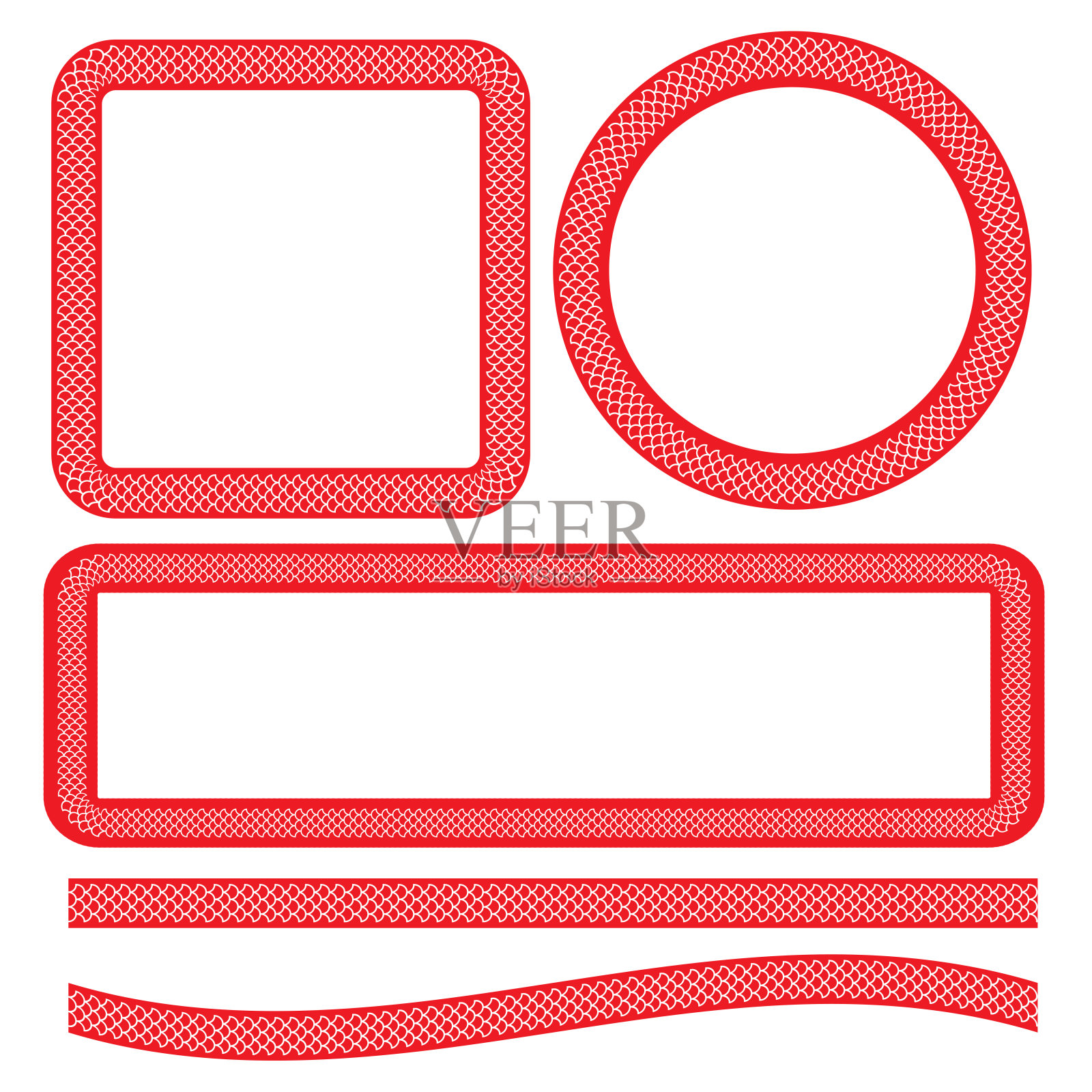 以蛇形滑板线为设计理念插画图片素材