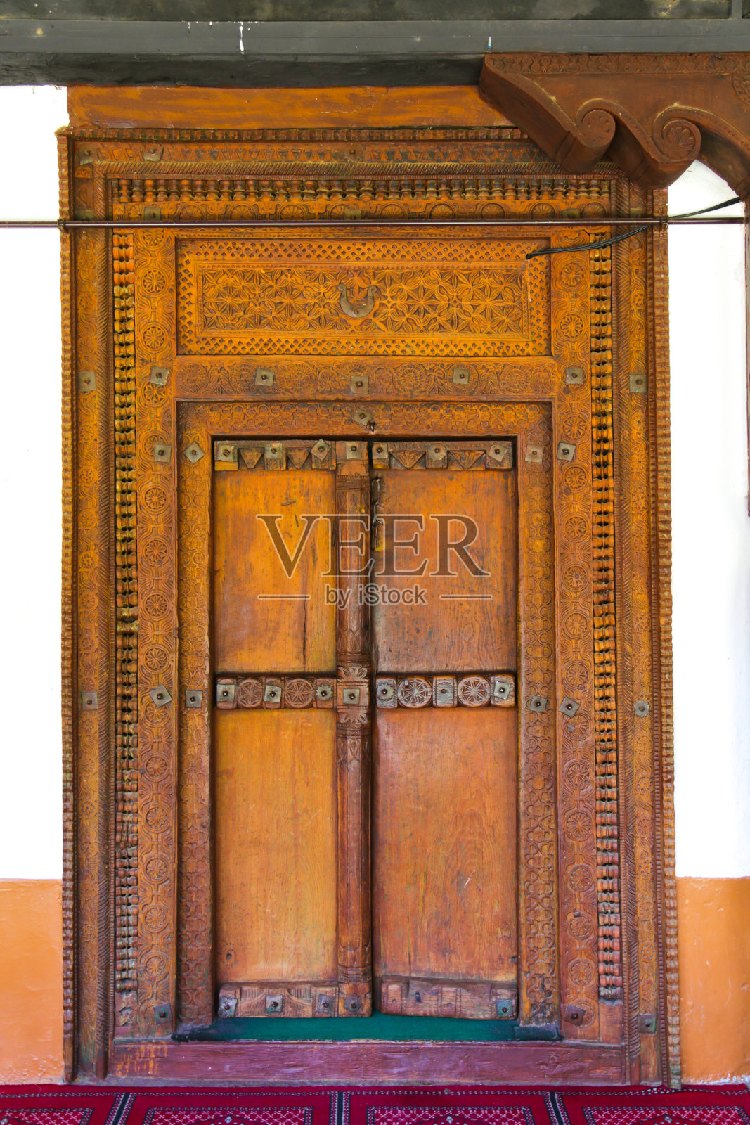 一座有400年历史的老清真寺。照片摄影图片