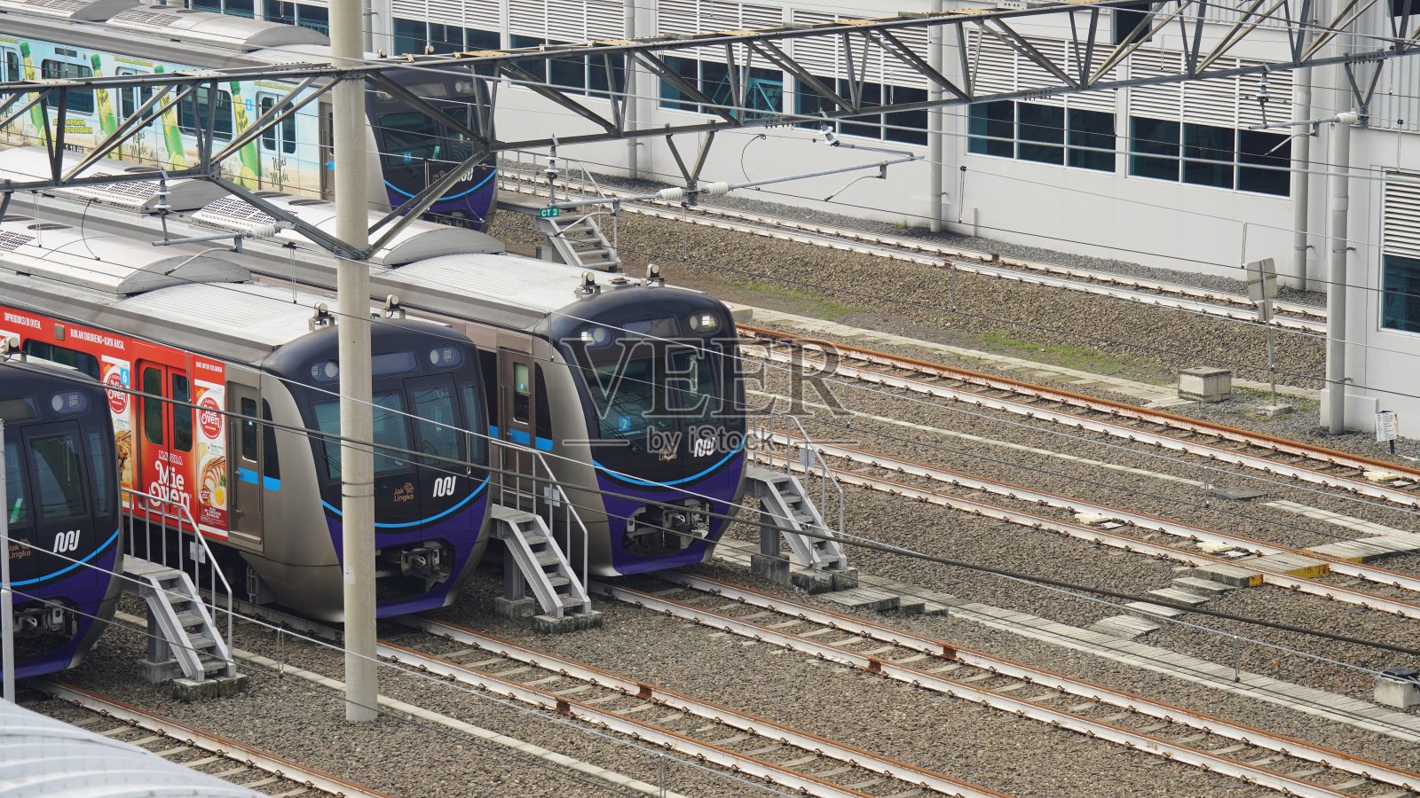 在Lebak Bulus Grab站的捷运照片摄影图片