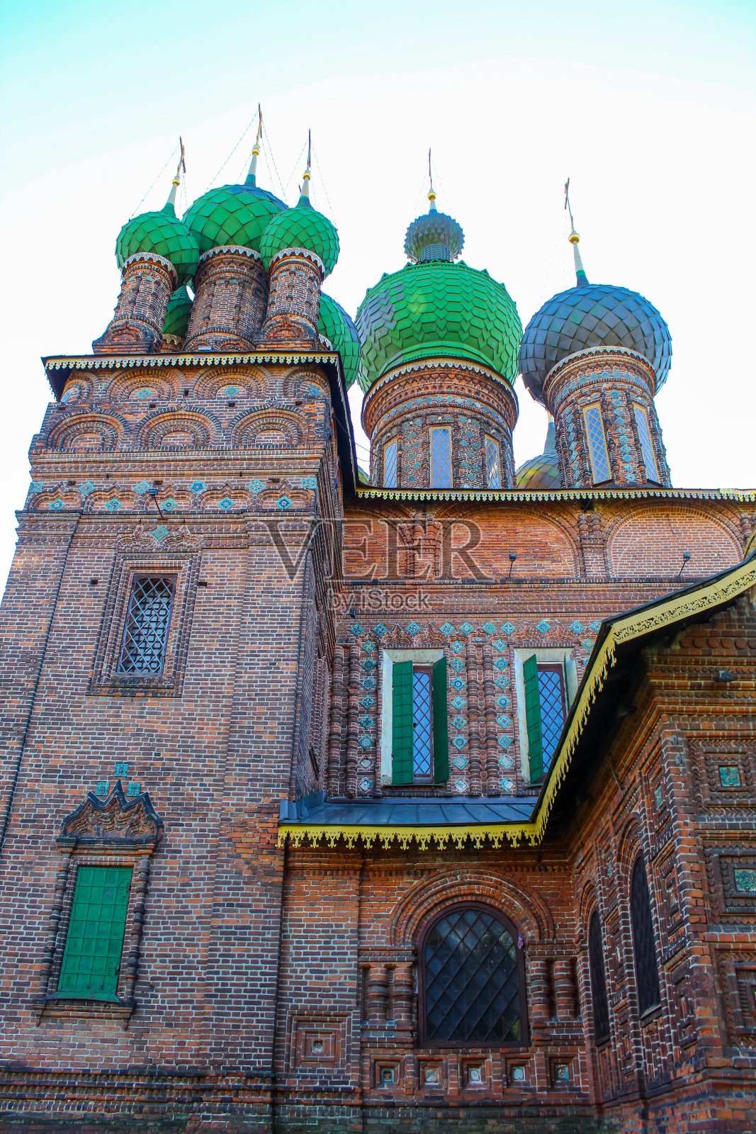 施洗约翰教堂，建于1671-1687年，雅罗斯拉夫尔，俄罗斯的金环照片摄影图片