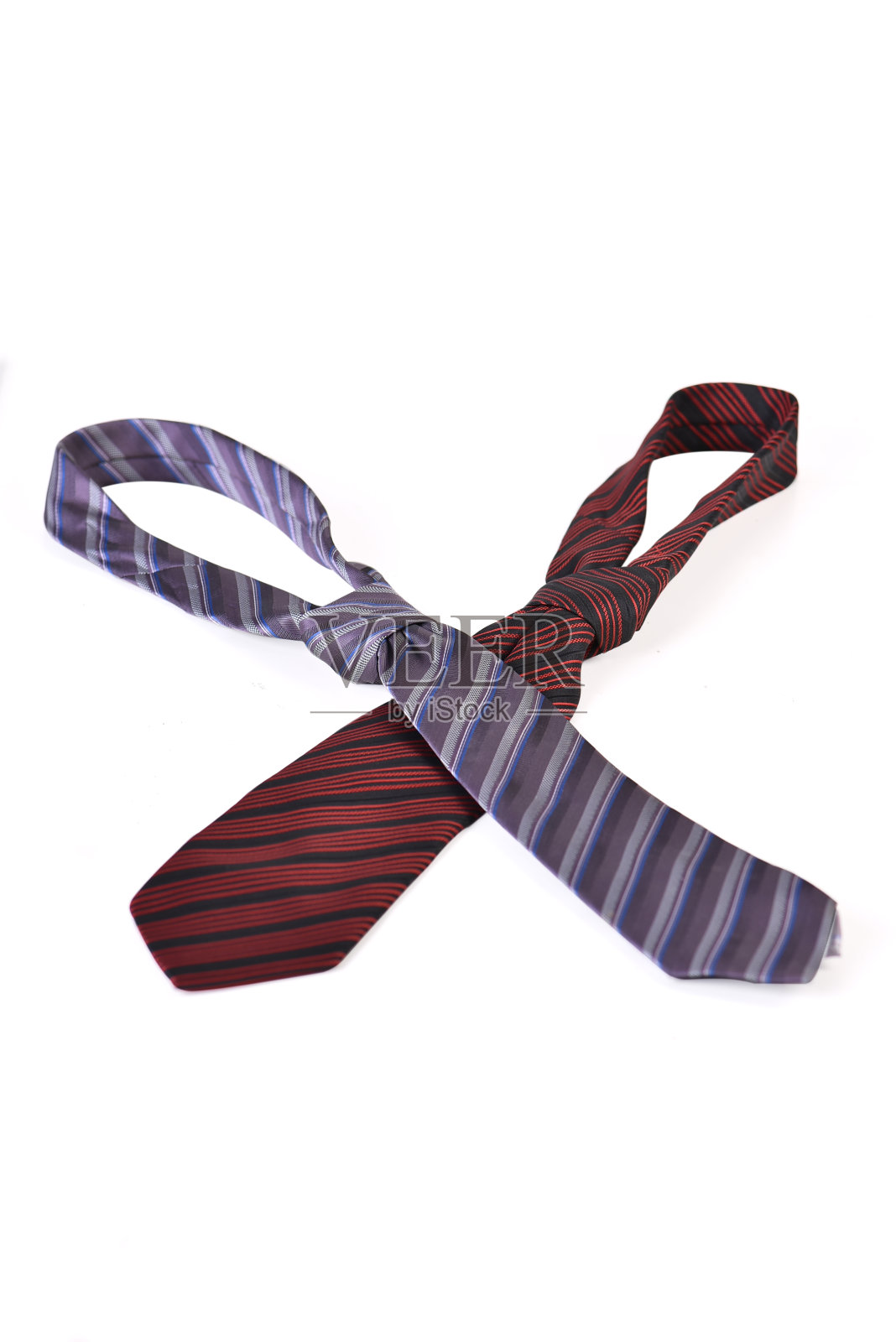 男士领带配件为正装商务概念时尚优雅孤立于白色背景之上照片摄影图片