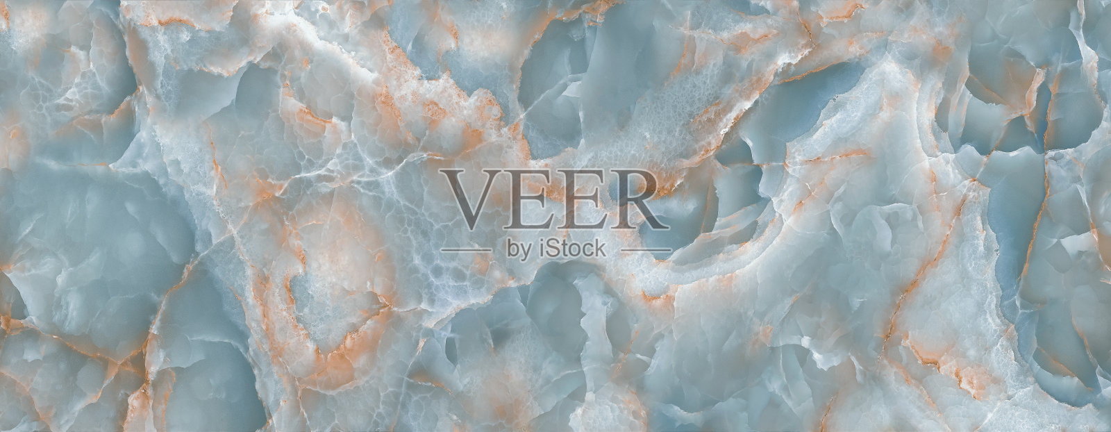 豪华的蓝绿色大理石石材纹理，有很多米色的细节，用于许多用途，如陶瓷墙和地砖和3d PBR材料。照片摄影图片