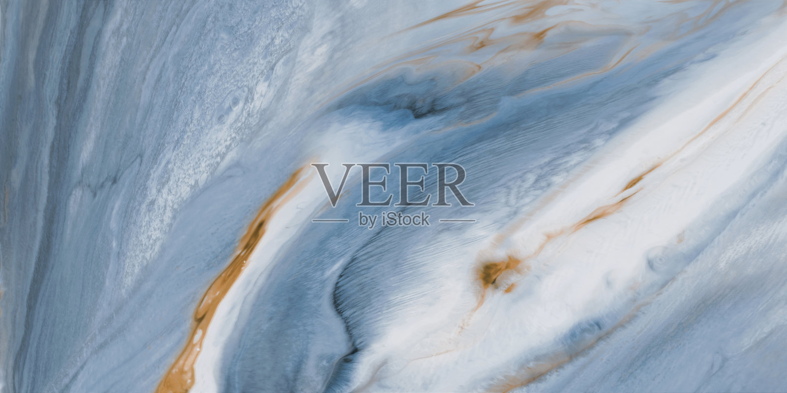 豪华的蓝色流体大理石石材纹理，有很多蓝色和米色的细节，用于许多用途，如陶瓷墙和地砖和3d PBR材料。照片摄影图片