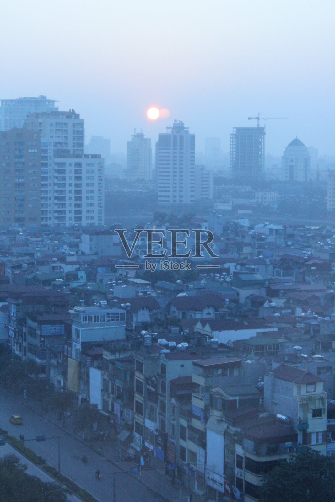 河内的晨景照片摄影图片