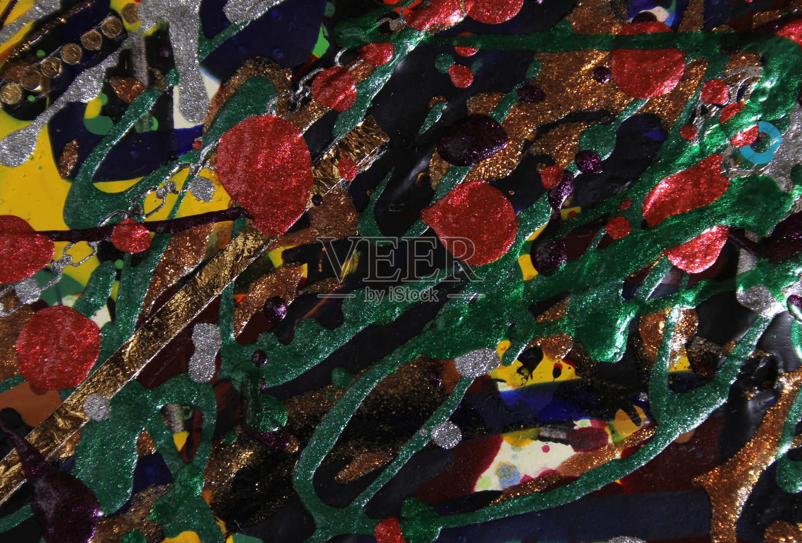 有活力的指甲油溅出的特写照片摄影图片