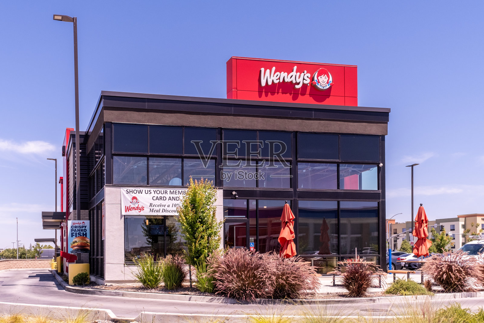 加州纳马斯市温蒂快餐店的外立面照片摄影图片